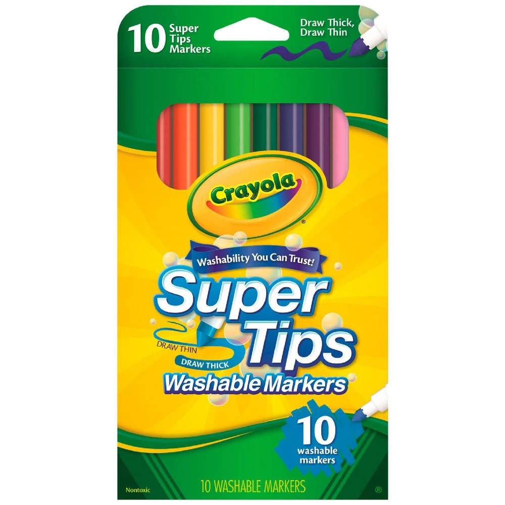 1 Crayola Super Tips Markers 10 Pack, 1 of 1