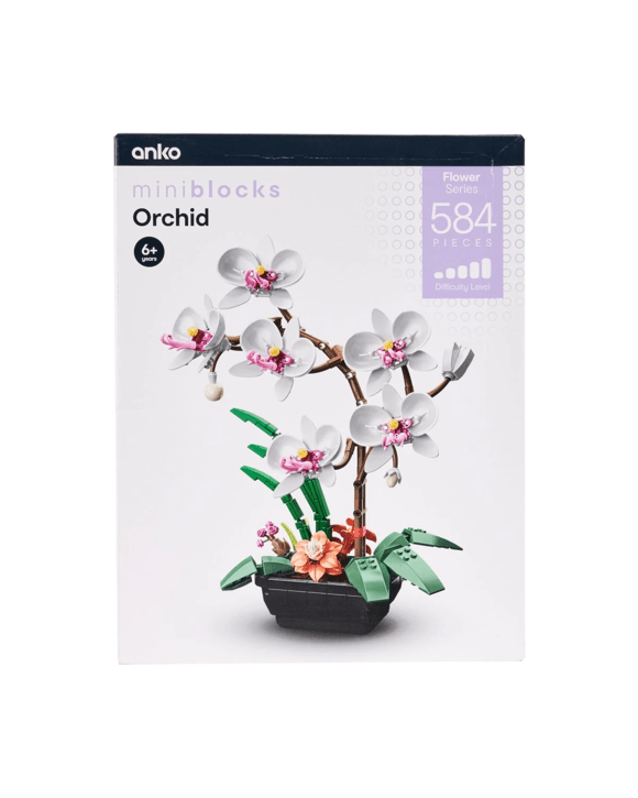 584 Piece Mini Blocks Flower Series: Orchid Playset