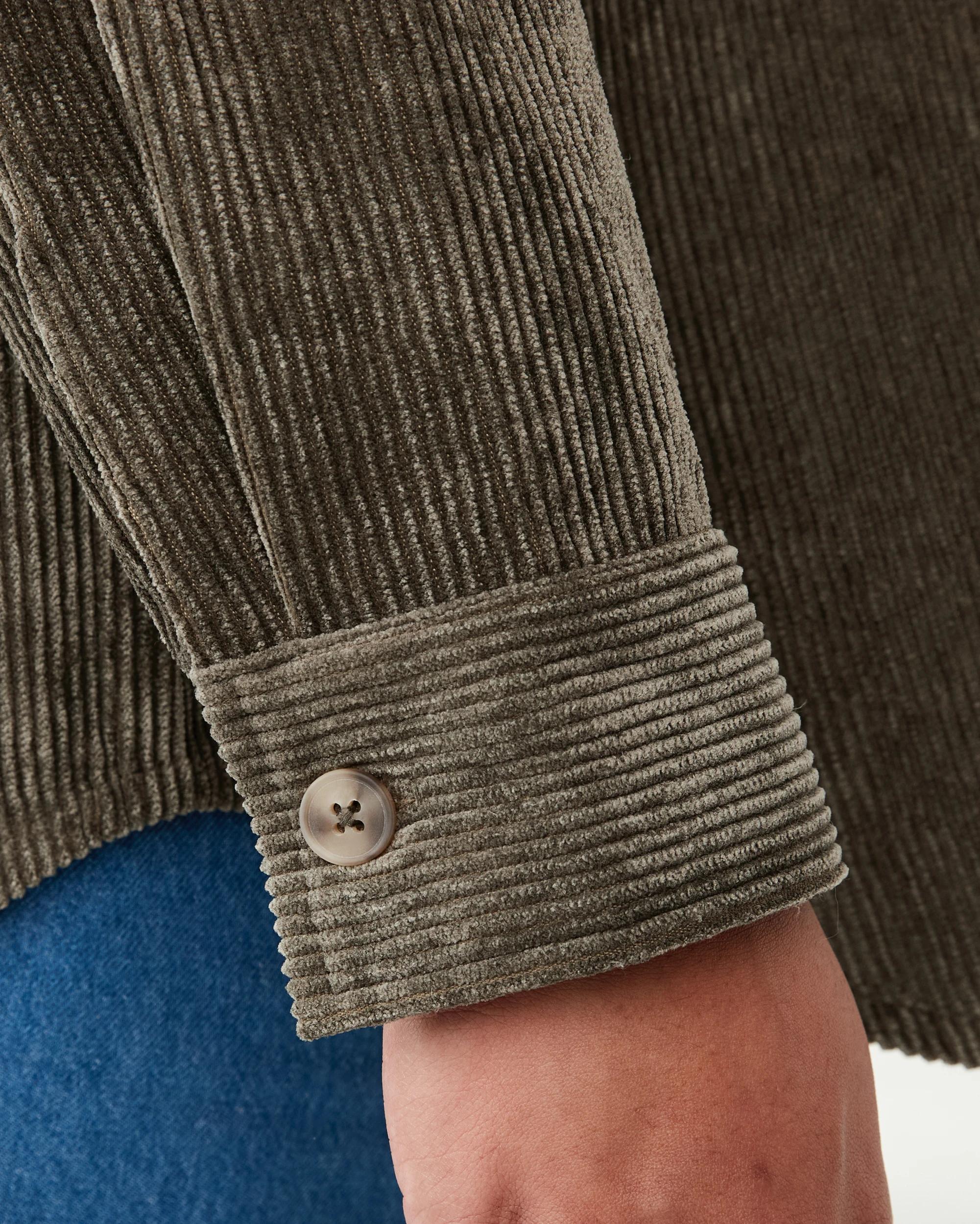 8 Curve Long Sleeve Corduroy Shirt Deep Olive, 8 of 8