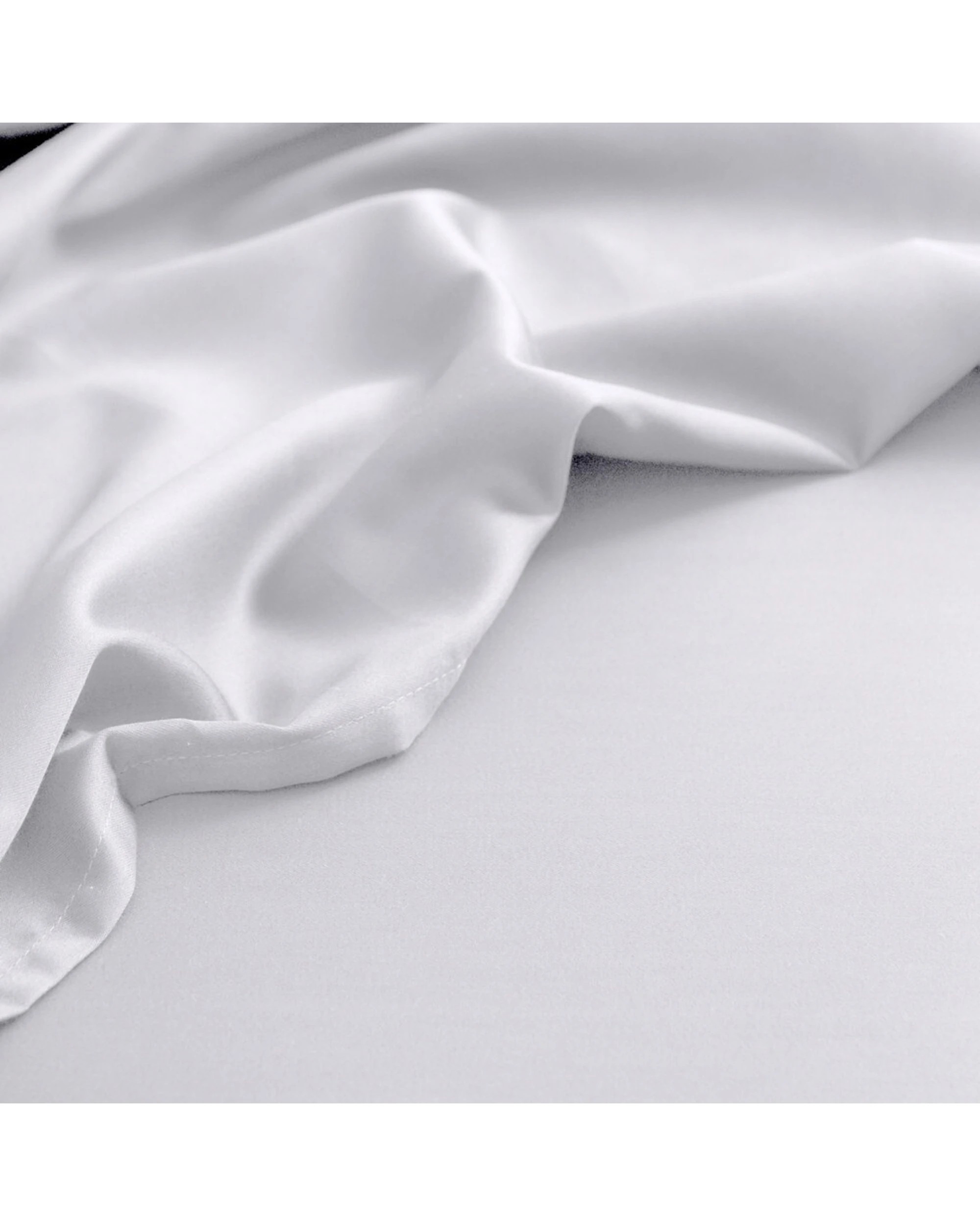 2 Canningvale Palazzo Royale 1000TC Cotton Polyester Fitted Sheet Set - Queen Bed - White, 2 of 3
