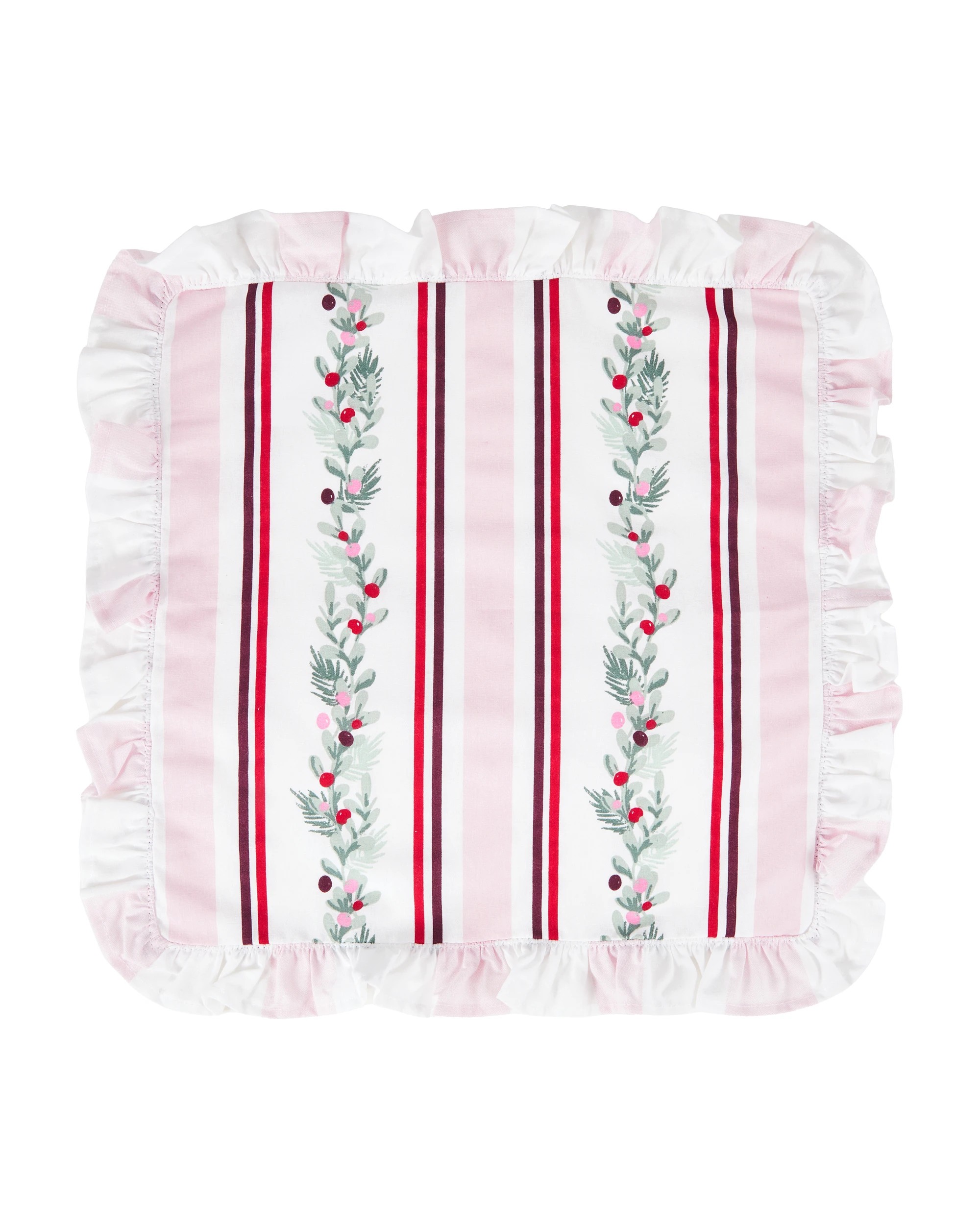 3 4 Pack Holly Stripe Napkins, 3 of 4