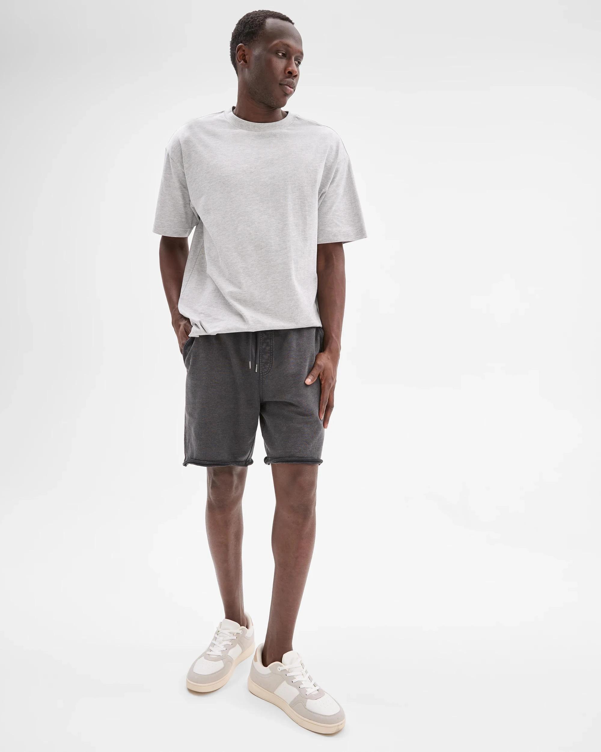 2 Commons Australian Cotton Fleece Shorts BLACK, 2 of 5