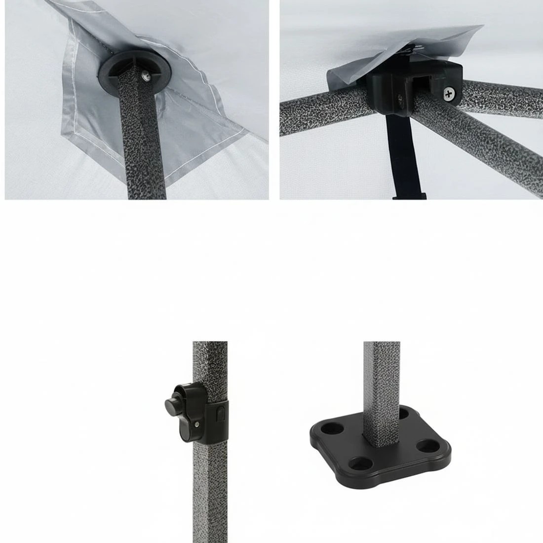 4 Instahut Gazebo 3x4.5 Pop Up Marquee Folding Tent Wedding Gazebos Camping Outdoor Shade Canopy - White - White, 4 of 9