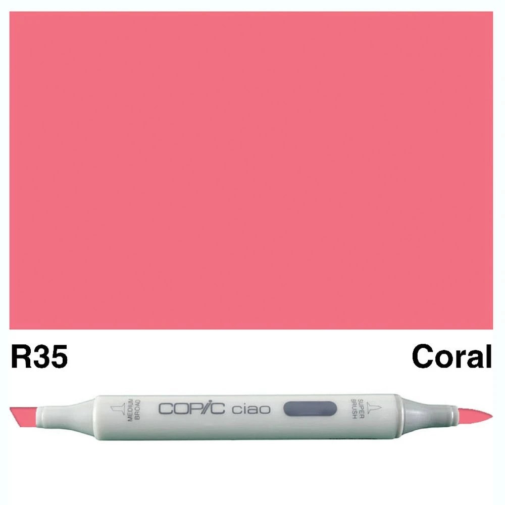 3 Copic Ciao Dual Nib Marker R35 Coral, 3 of 3