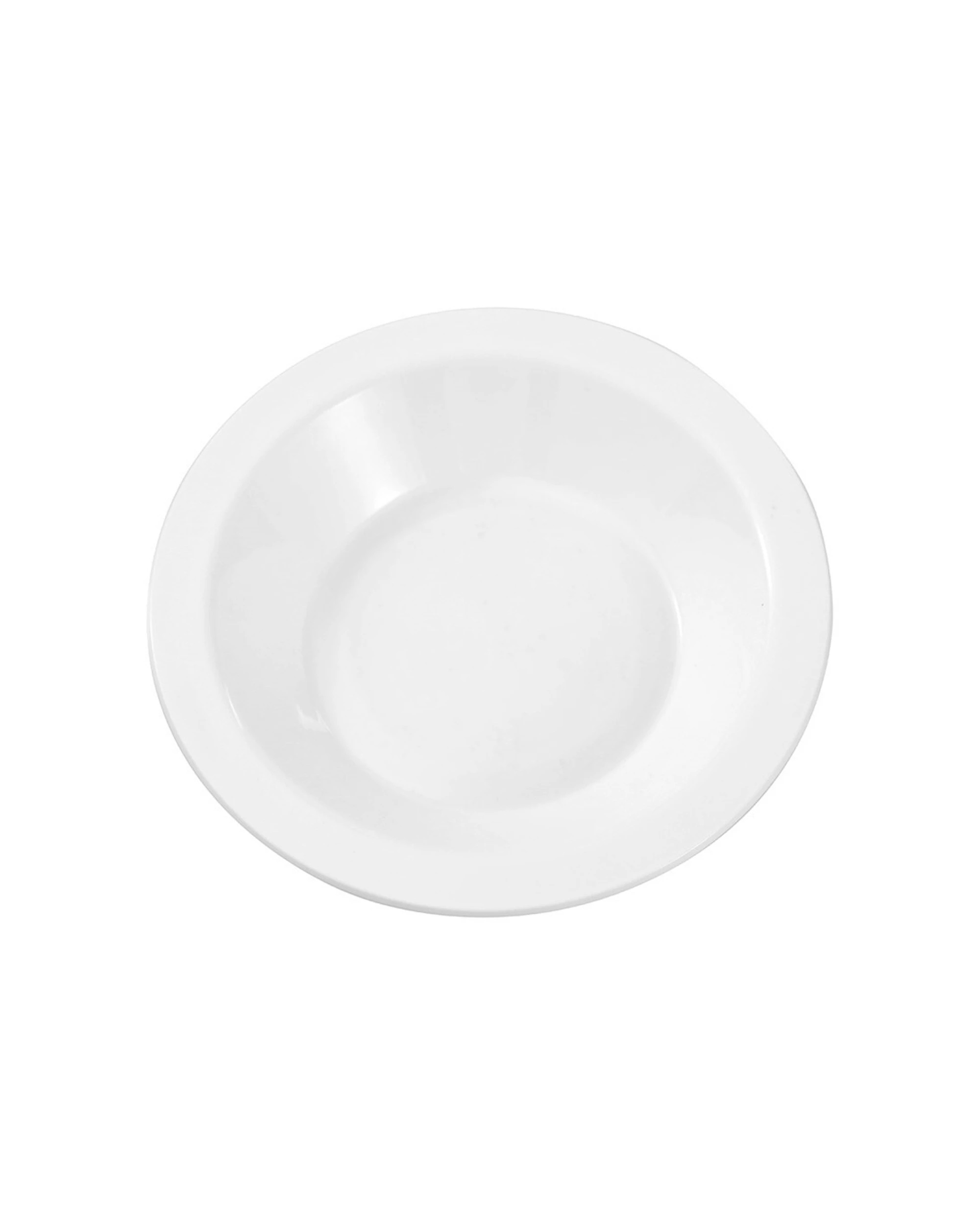 6 Lemon & Lime 400pc Reusable Plastic Bowl Round 18cm Food Safe Dishwasher - White, 6 of 6