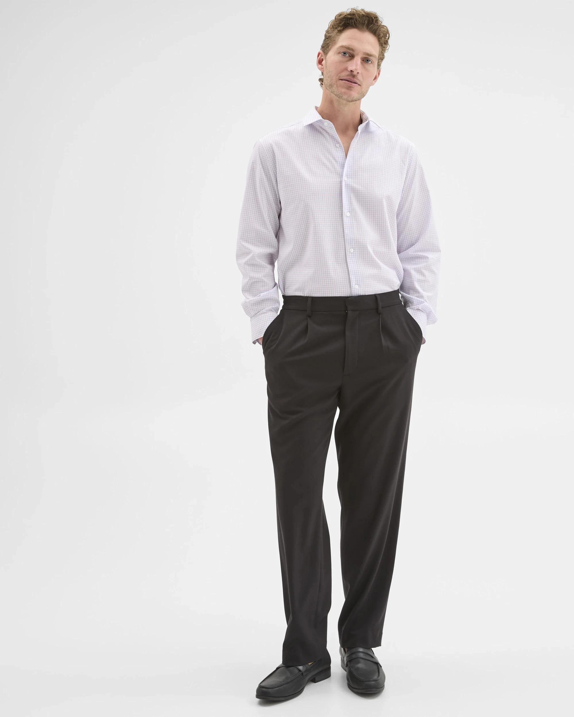 5 Australian Cotton Check Shirt - Preview BLUE LILAC CHECK, 5 of 8