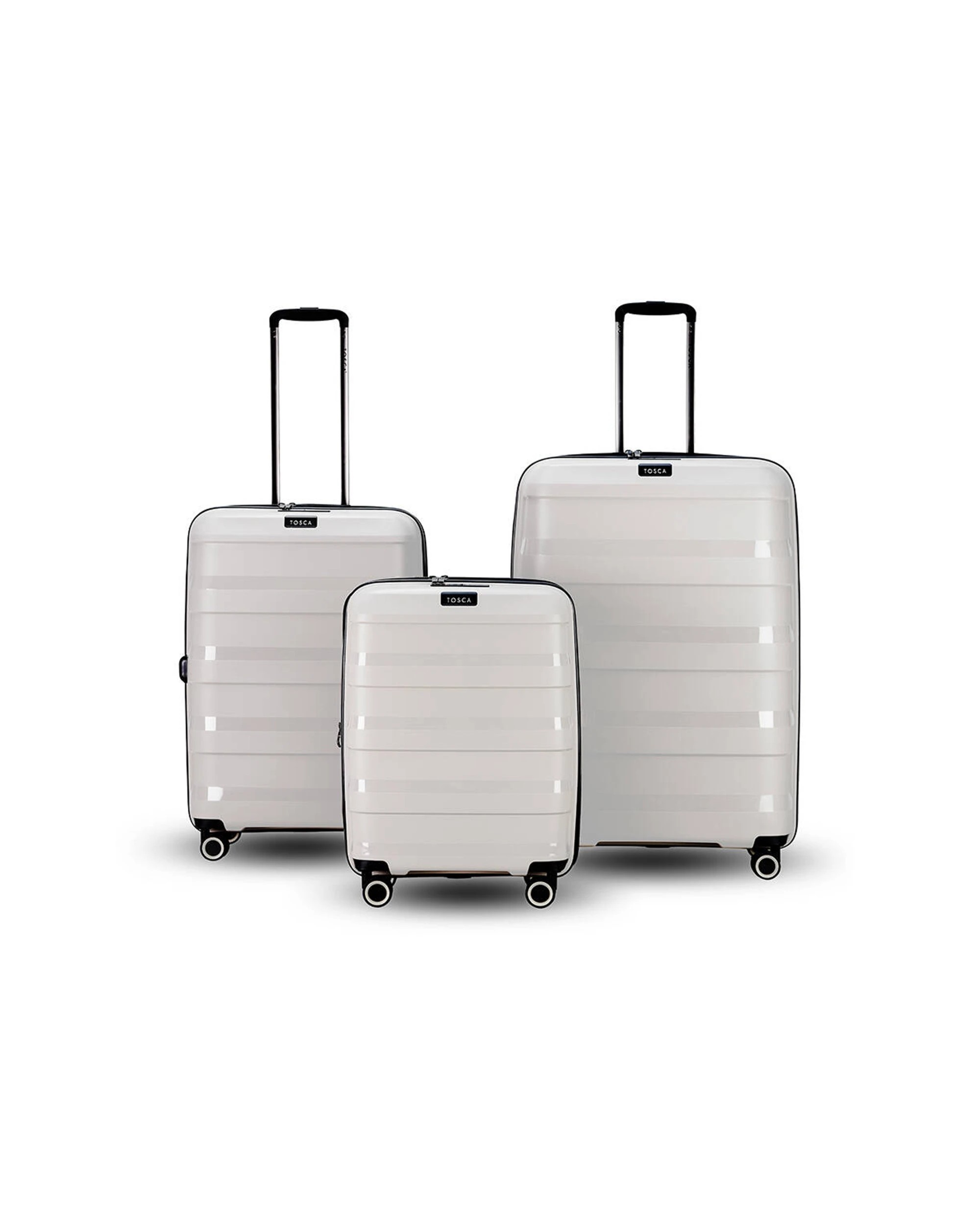 1 Tosca 3Pc Comet Pp Hard Shell Luggage/Suitcase Set - Assorted, 1 of 5