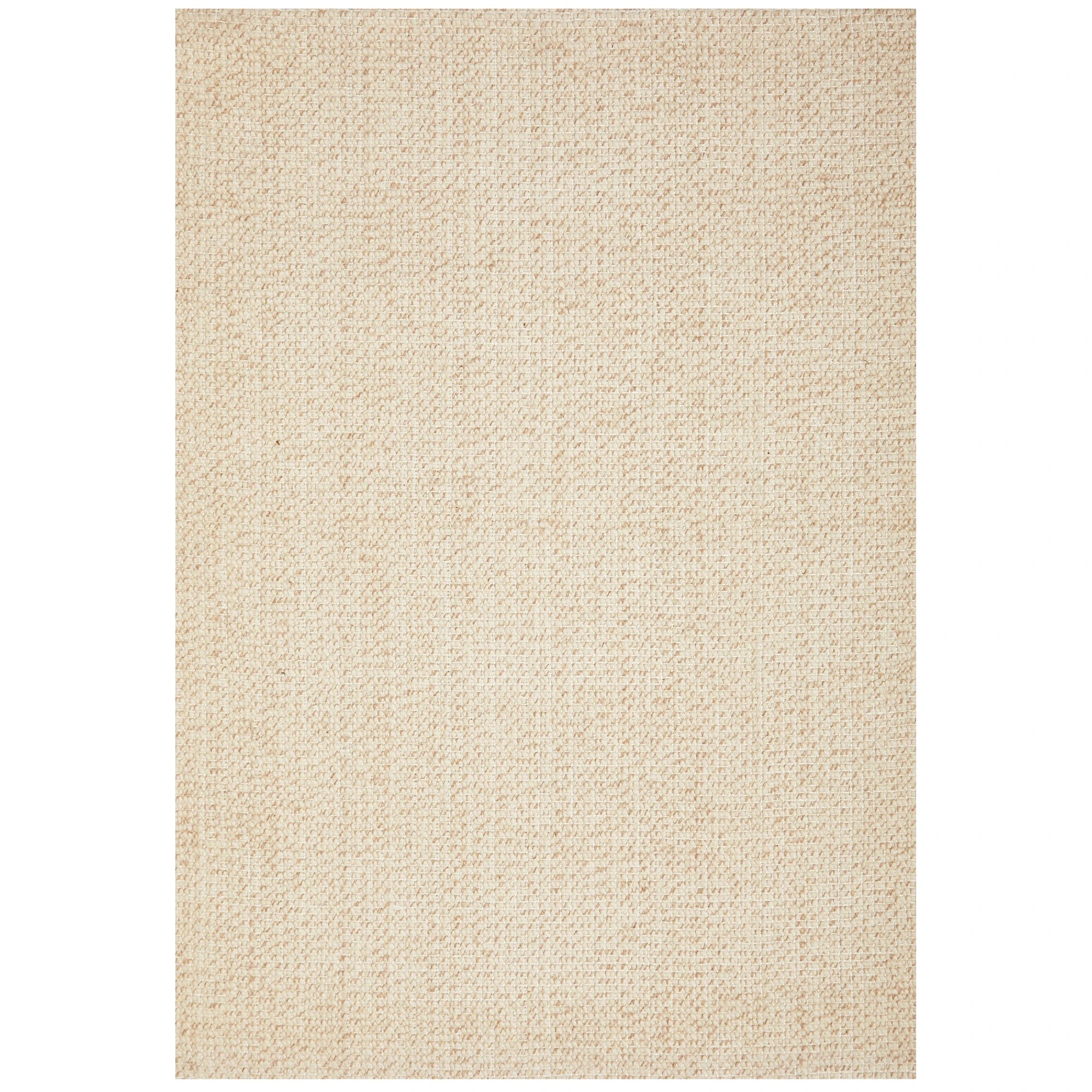 1 Common Ground Rugs Cadence Parker 280x190cm - Large Wool & Jute Rug - White, 1 of 7