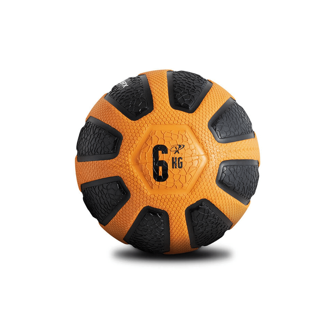 1 BODYWORX Medicine Ball 6kg Rubber Home Gym Strength Training Core Workout - Multi, 1 of 2