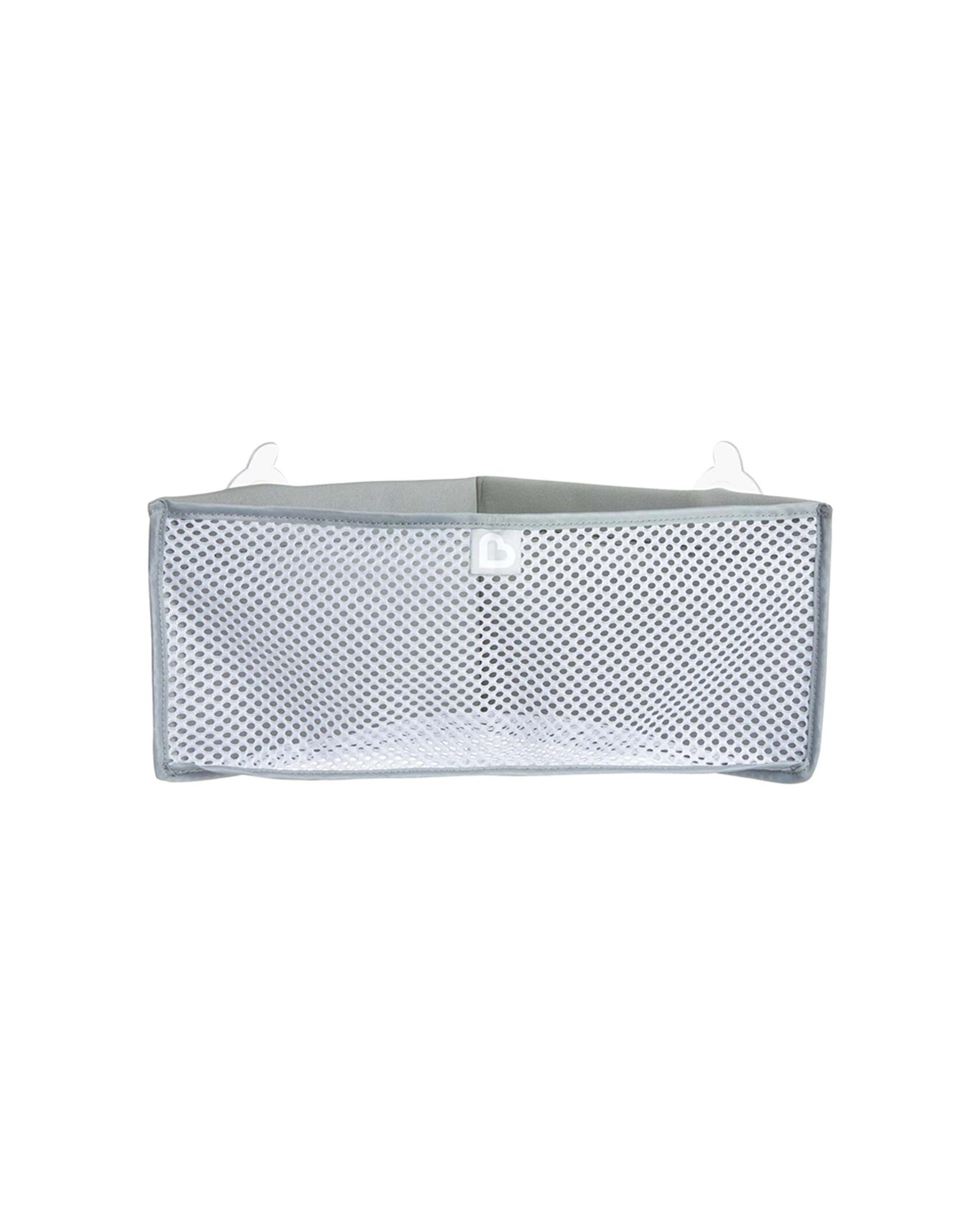 1 Munchkin High N Dry Bath Organiser Corner Design Mesh Suction Cups 6 Months - Multi, 1 of 5