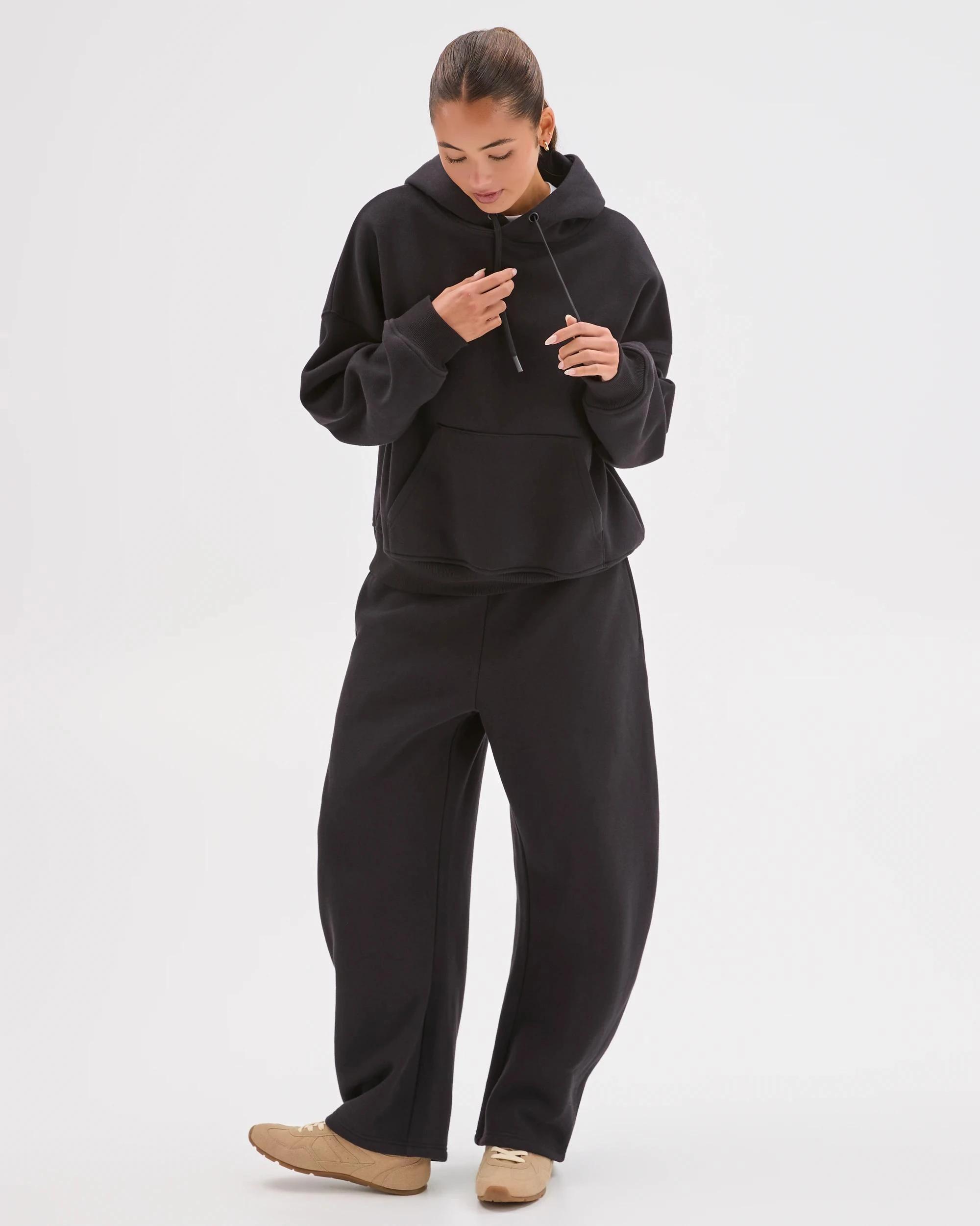 2 Lily Loves Australian Cotton Blend Hoodie BLACK, 2 of 7