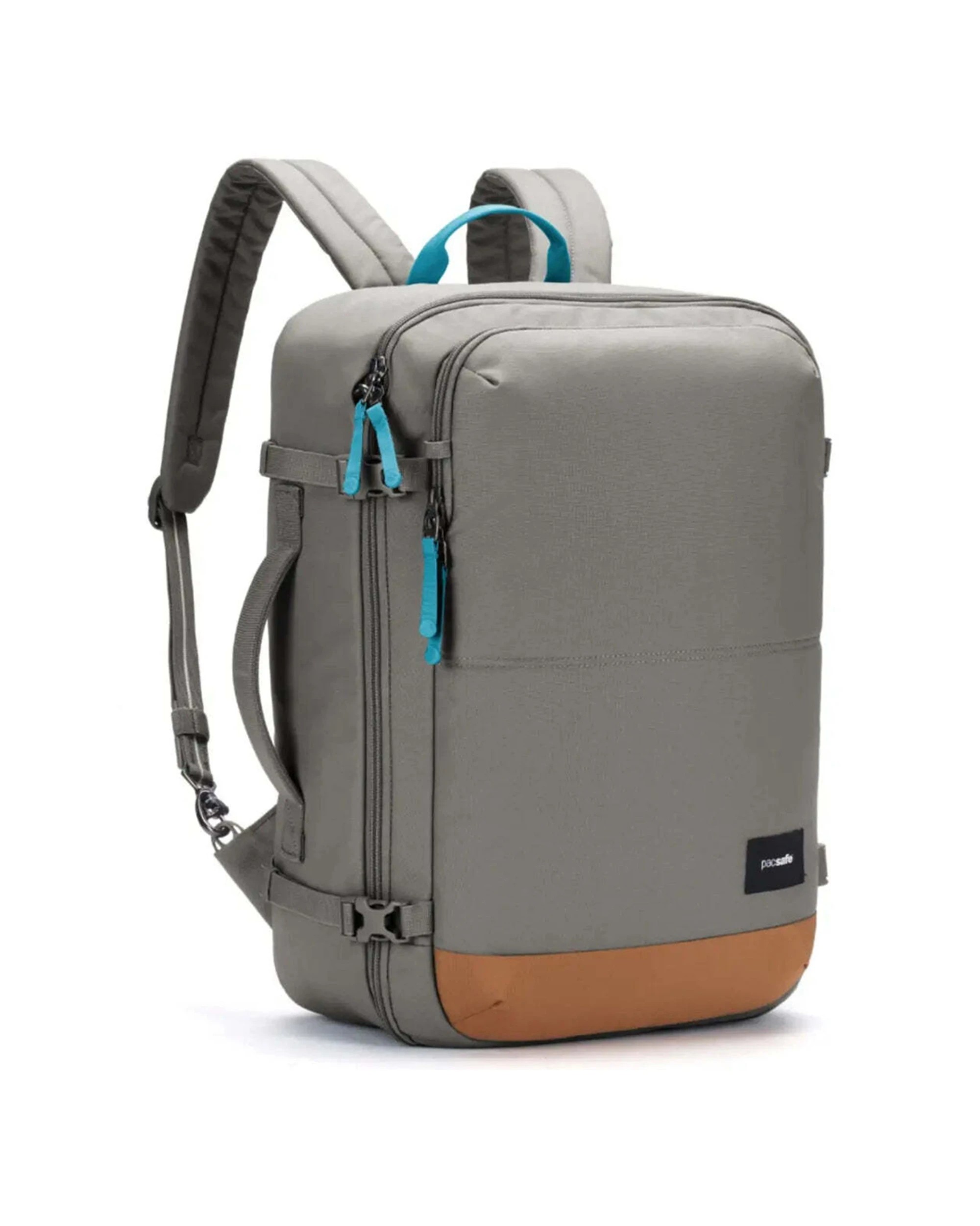 4 Pacsafe GO 34L Anti-Theft Carry-on Backpack Lockable Zip Tab Travel Accessory Stone - Grey, 4 of 8