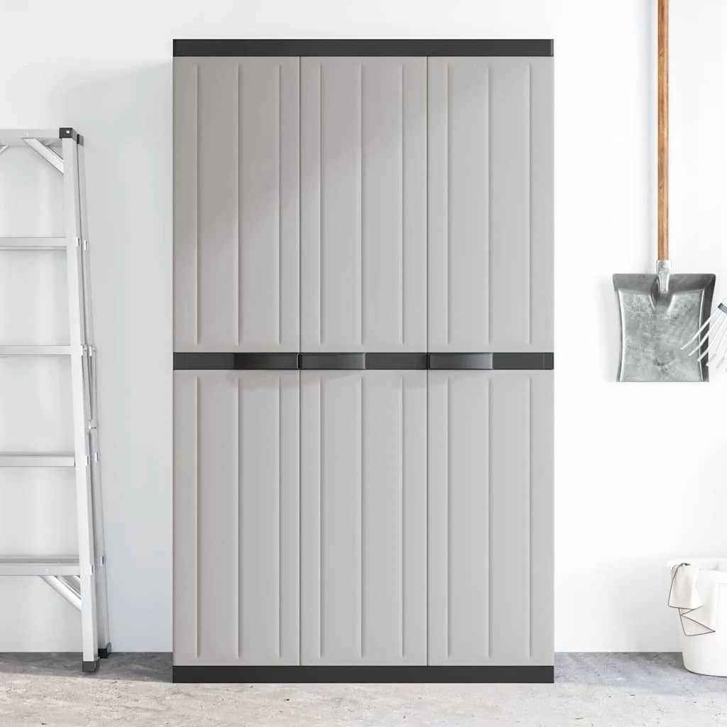 3 vidaXL outdoor storage cabinet Ample Storage - Grey, 3 of 10