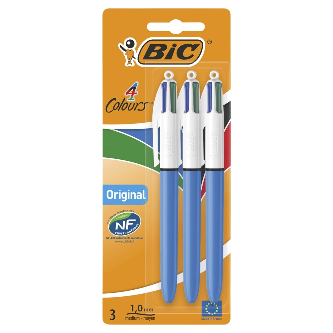 1 3 Pack BIC 4 Colours Original Ballpoint Pens, 1 of 9
