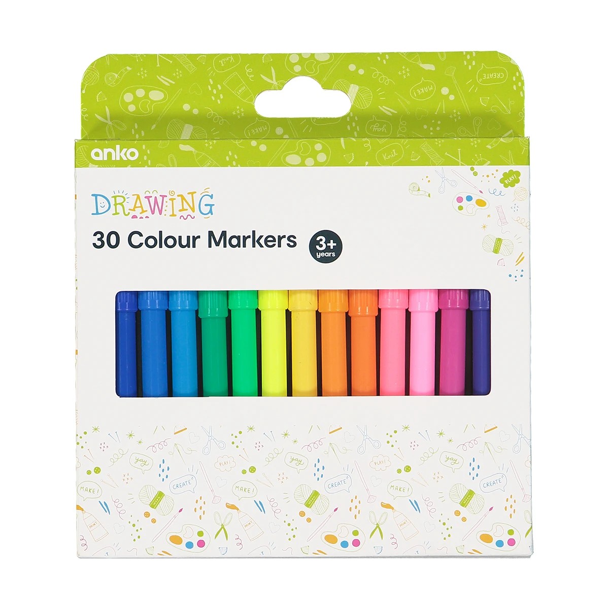 1 30 Pack Colour Markers, 1 of 4