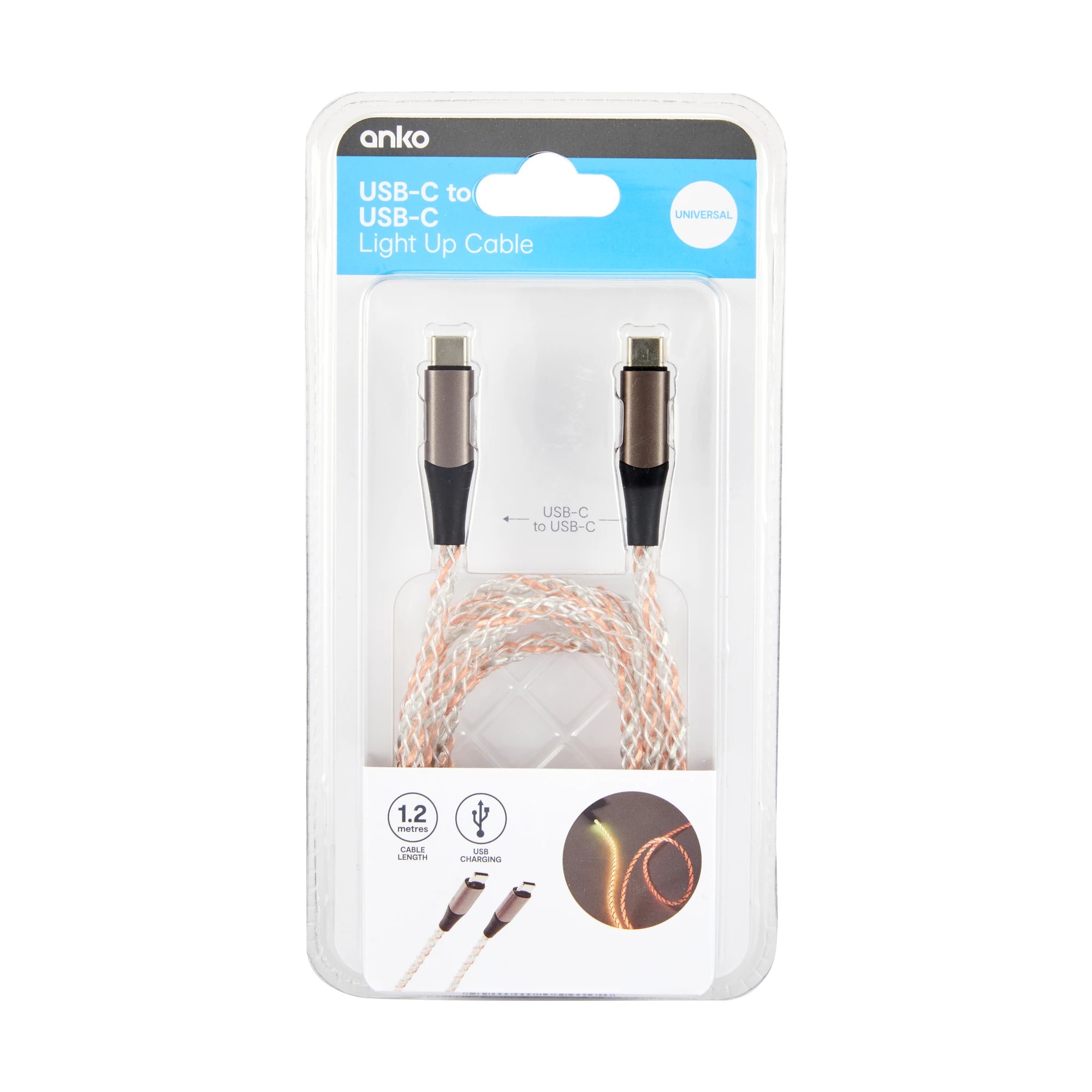 8 1.2m Light Up USB-C to USB-C Cable, 8 of 8