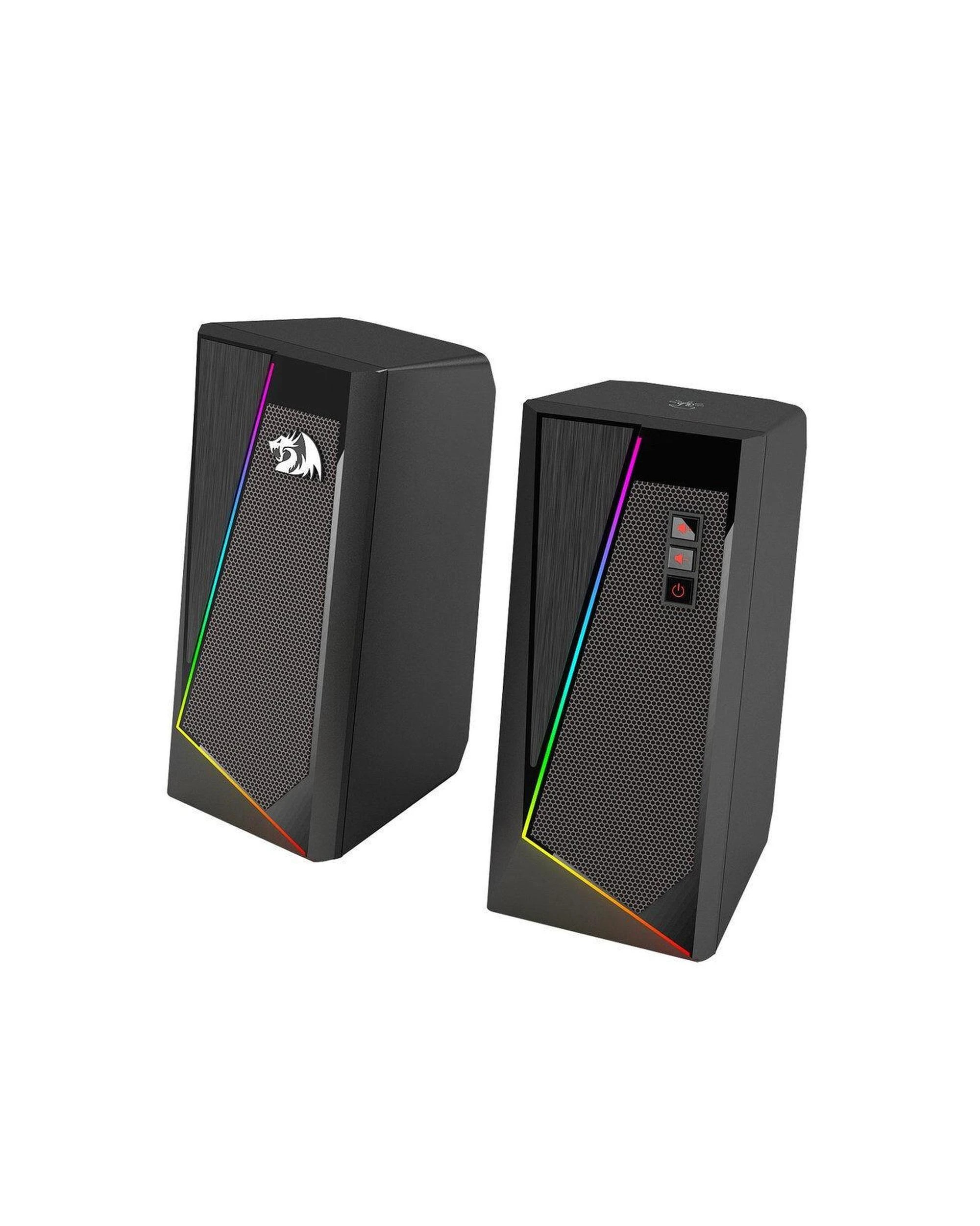 4 Redragon GS520 Anvil Vertical RGB Touch Control Desktop Speaker - Black, 4 of 5