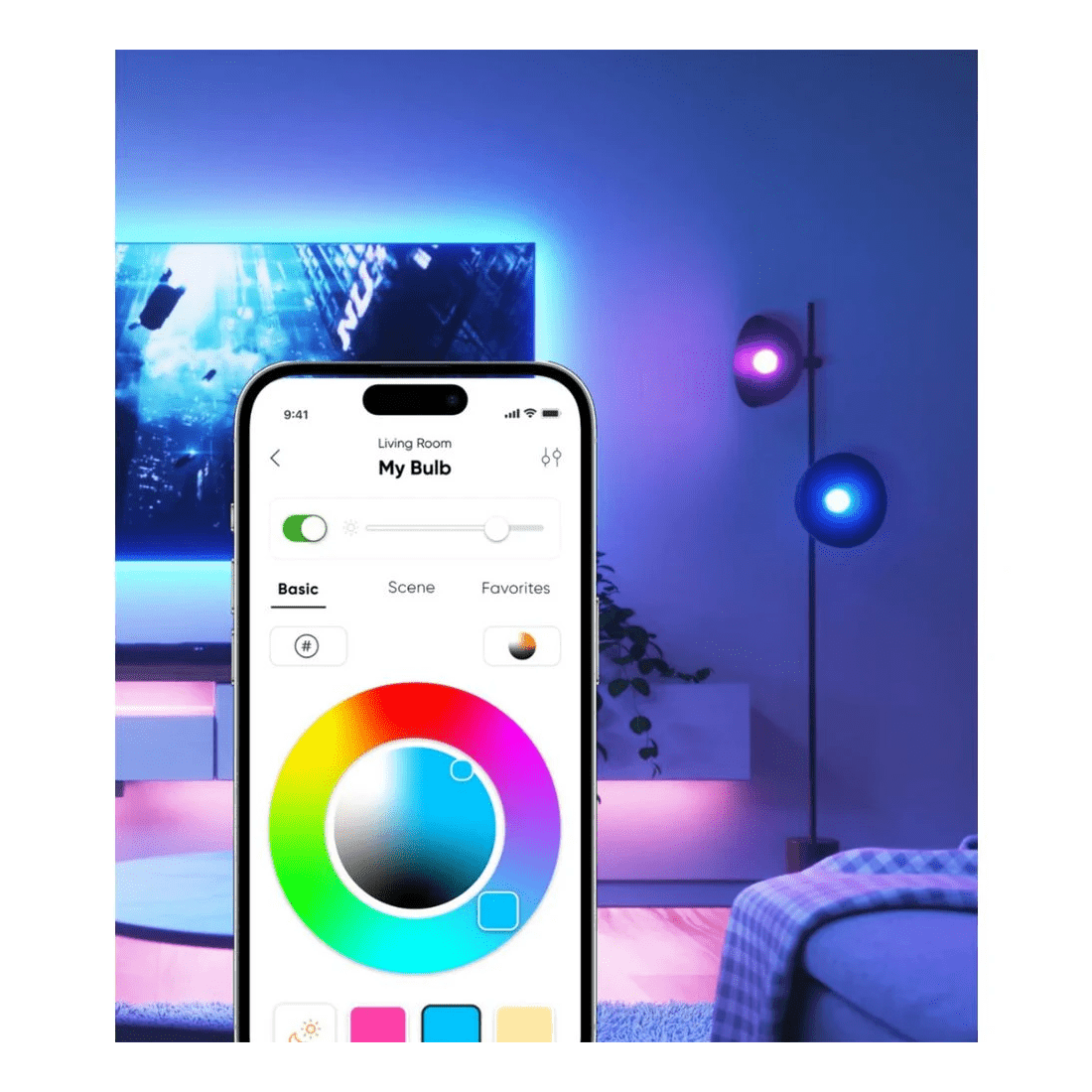 3 Nanoleaf Matter Smart Bulb E27 Base 4 Pack, 3 of 3