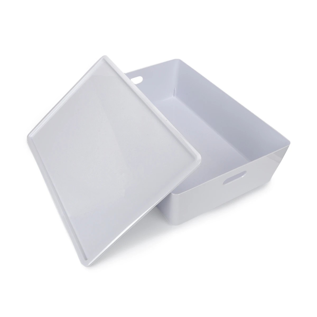 1 26L Smooth and Shiny Plastic Tub - White, 1 of 6