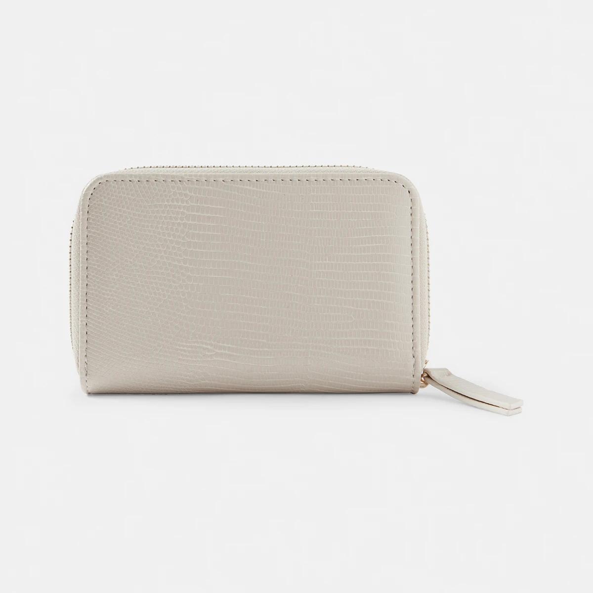 1 Mini Zip Purse Beige, 1 of 4