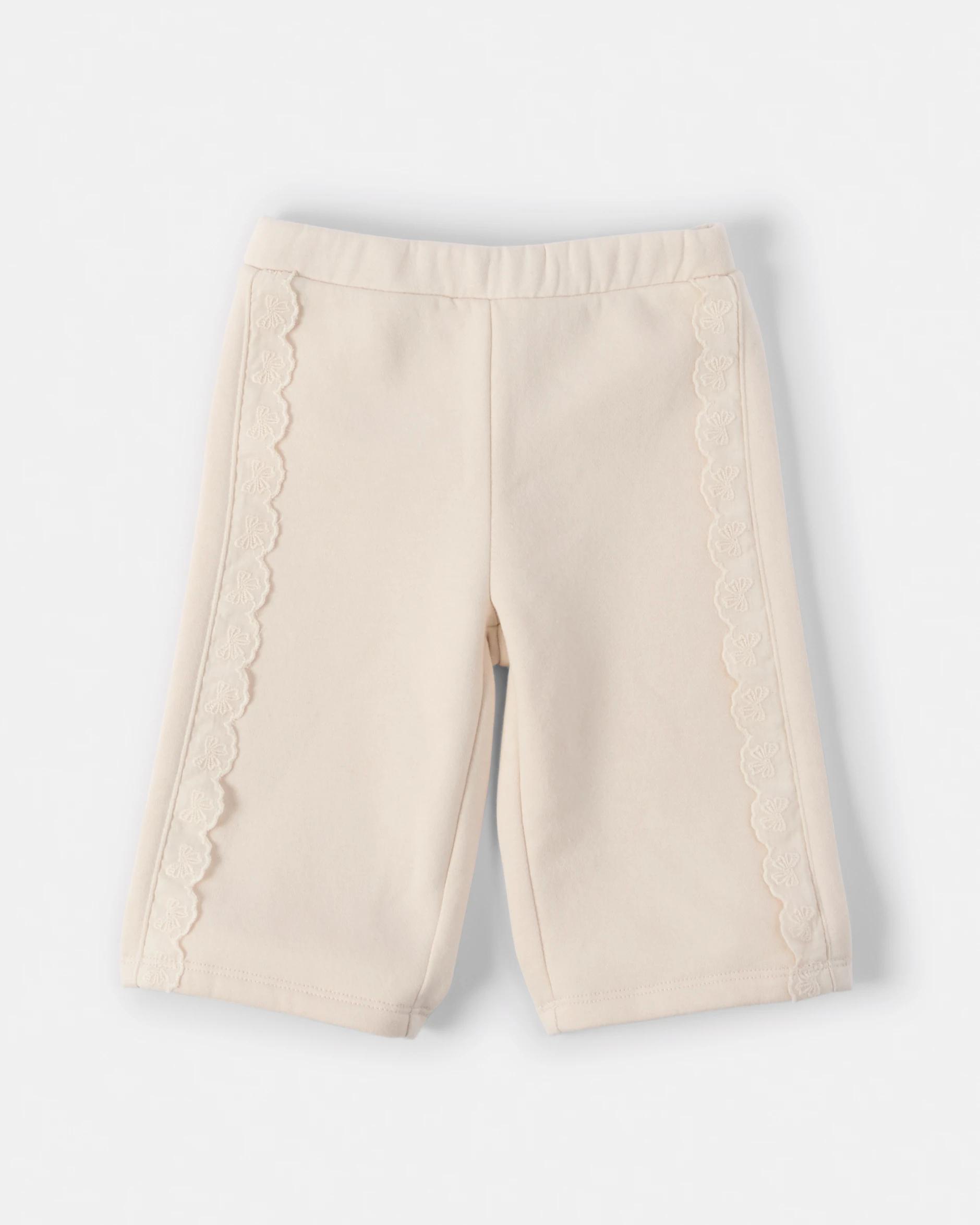 4 Australian Cotton Lace Fleece Set Bge Bow, 4 of 6