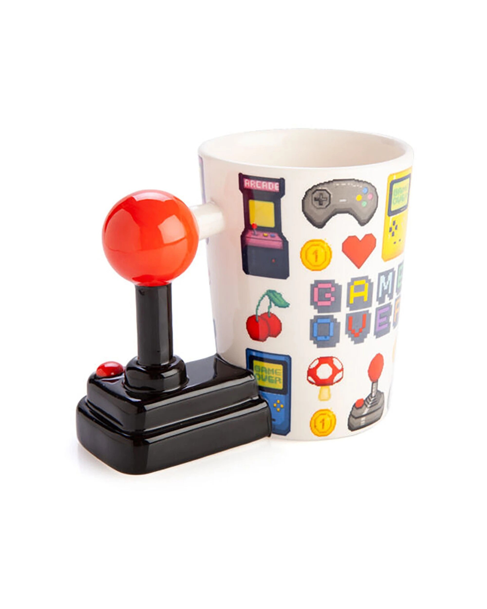 4 MDI Gamer Ceramic Mug Joystick 3D Handle Mug 14x14cm - Multi, 4 of 5