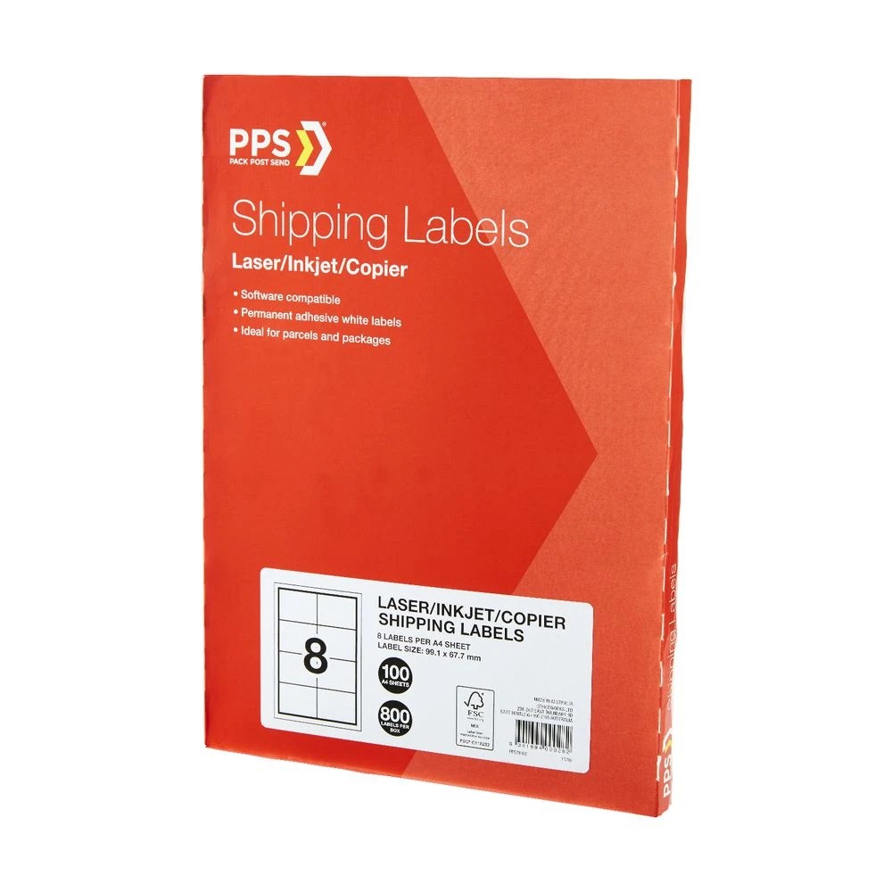 2 PPS Inkjet Laser Shipping Labels 8UP 100 Sheets, 2 of 3