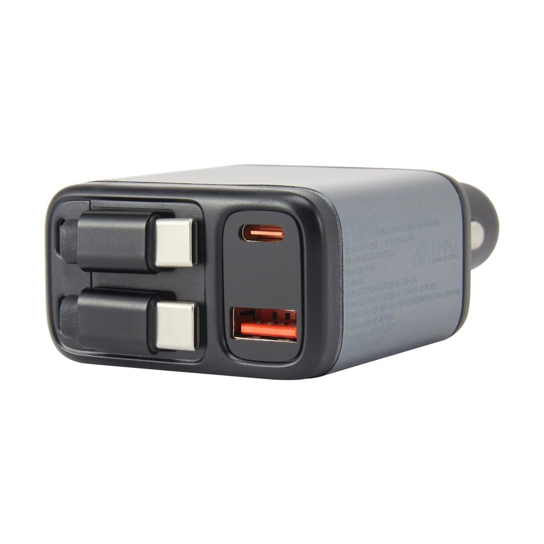 2 45W Dual USB-C Cable Car Charger, 2 of 5