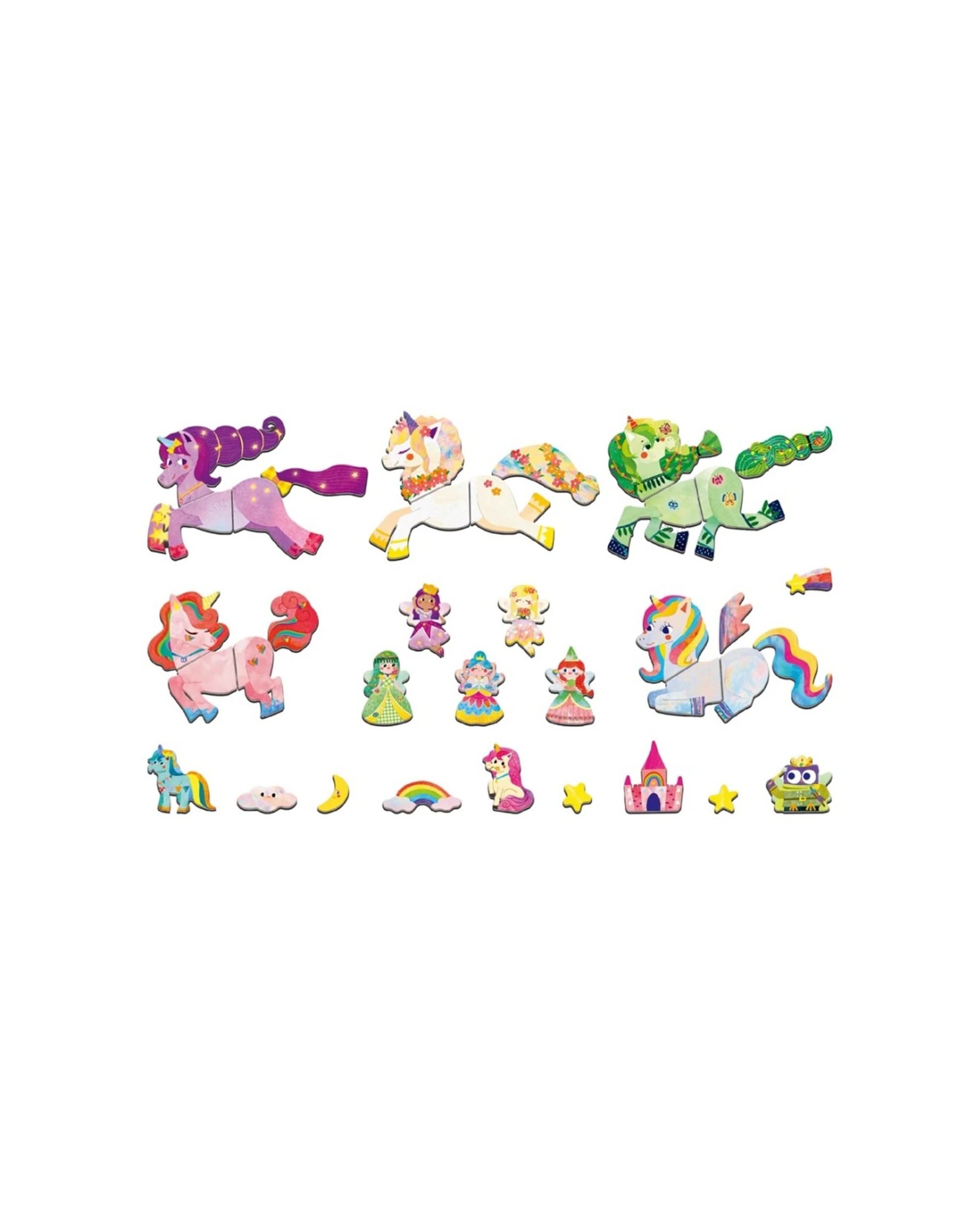 3 Mieredu Travel Magnetic Box Unicorns Imaginative Fun Kids Toy, 3 of 3