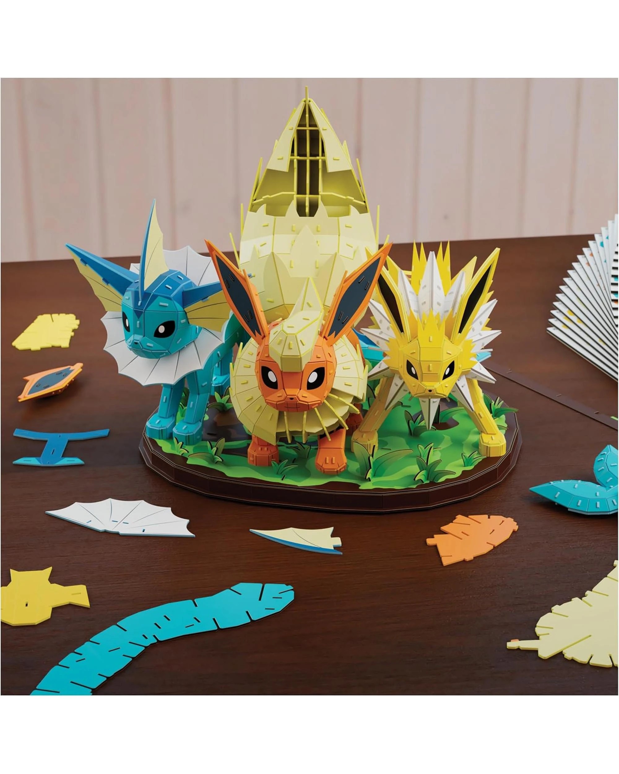 6 4D Build Pokemon Vaporeon/Jolteon/Flareon Model Kit, 6 of 9