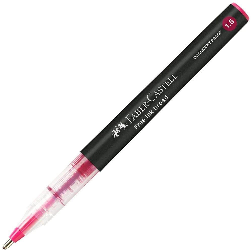 2 Faber Castell Free Ink Rollerball Pen 1.5 mm Wine Red, 2 of 4