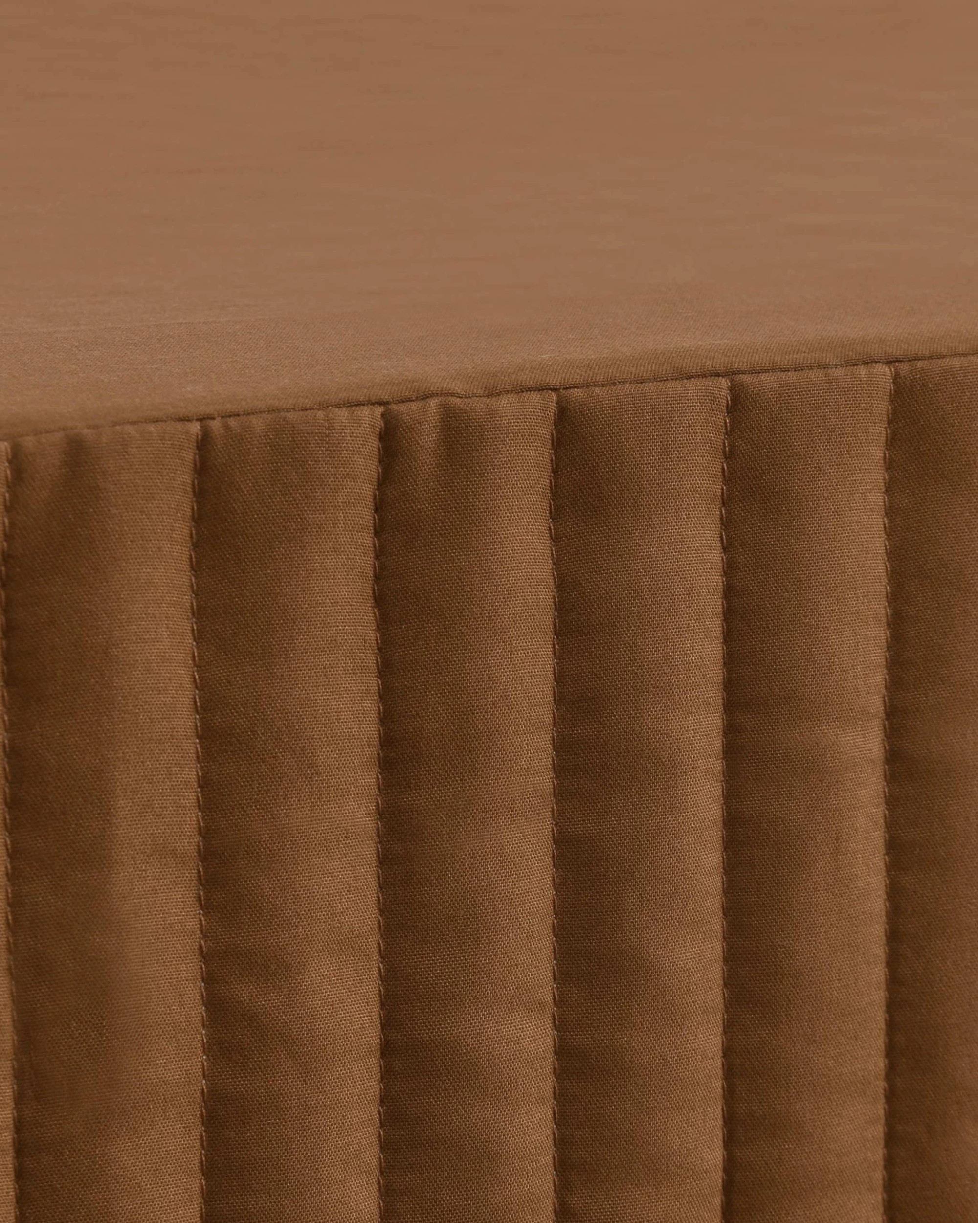 3 Dreamaker Quilted Valance - Single Bed - Rust, 3 of 5