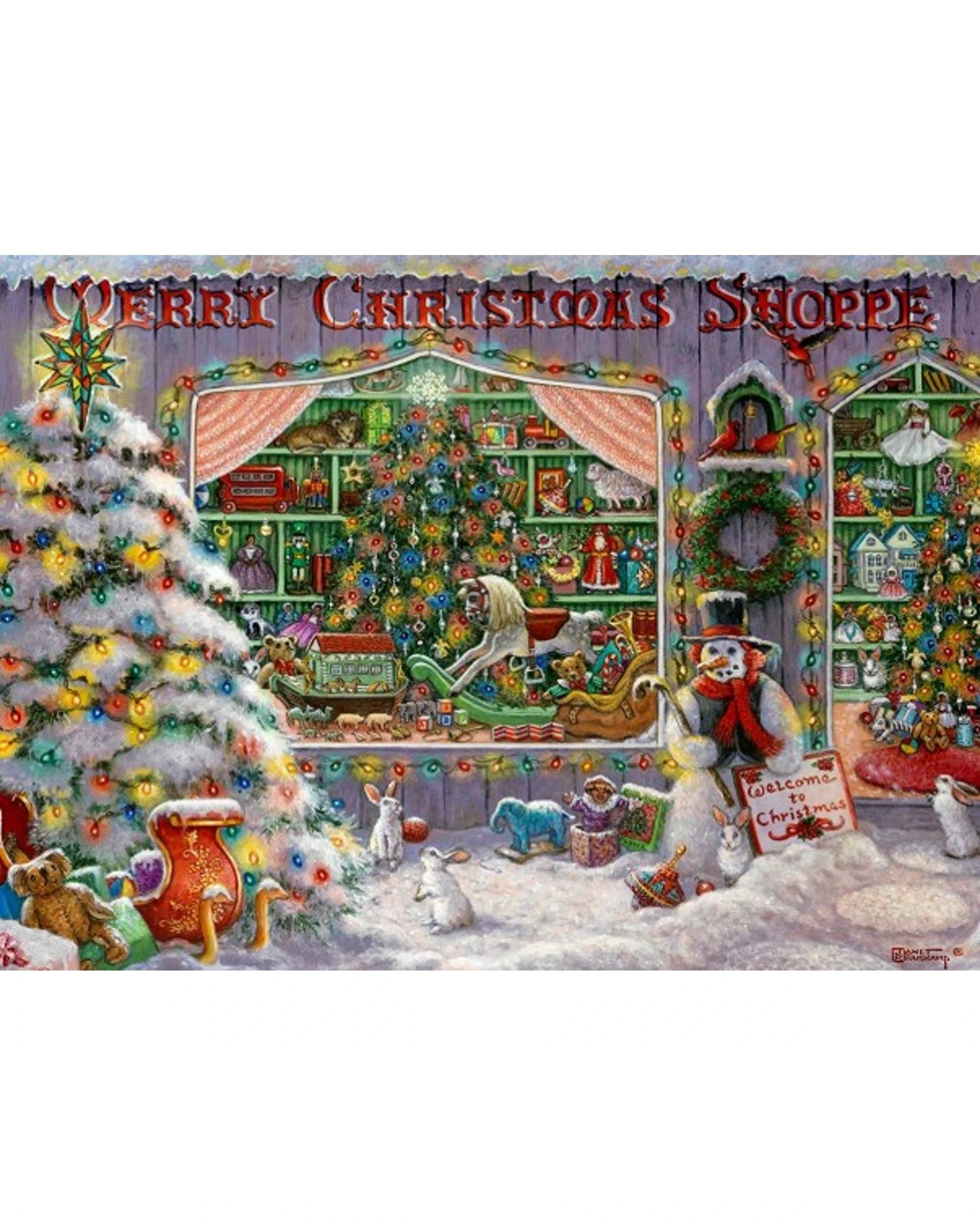 2 Ravensburger The Christmas Shop 500 Piece Jigsaw Puzzle, 2 of 2
