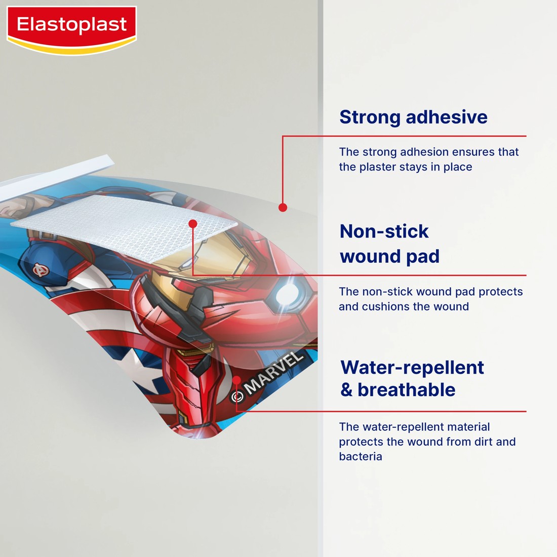 6 20 Pack Marvel Elastoplast Plasters, 6 of 10