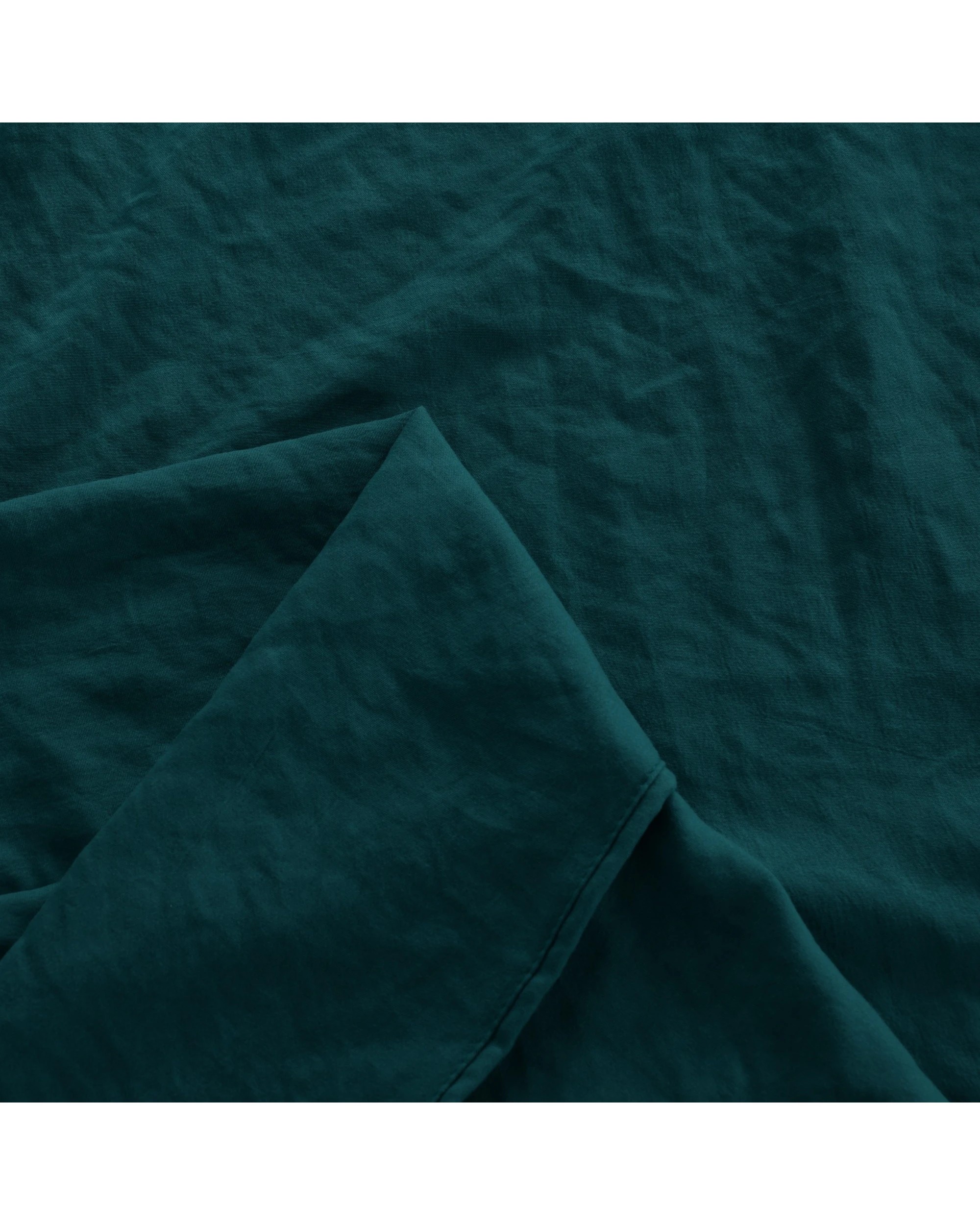 5 Dreamaker Superfine Washed Microfibre Sheet Set - Super King Bed - Teal, 5 of 10