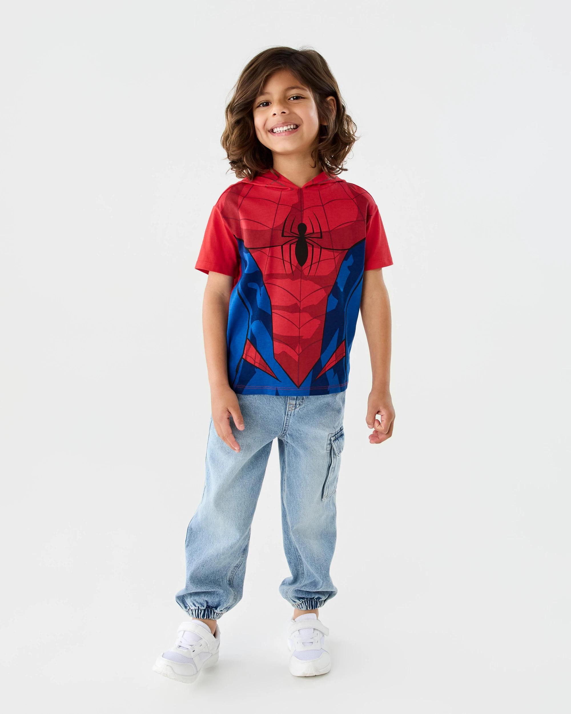 7 Spider-Man License Character Hooded T-shirt Spiderman, 7 of 8