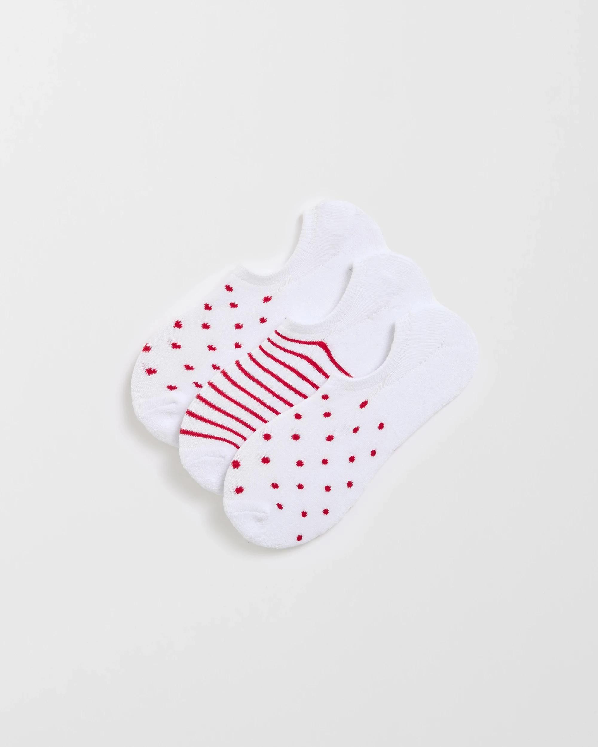 1 Target Woman Australian Cotton Blend 3 Pack No Show Socks WHITE, 1 of 3