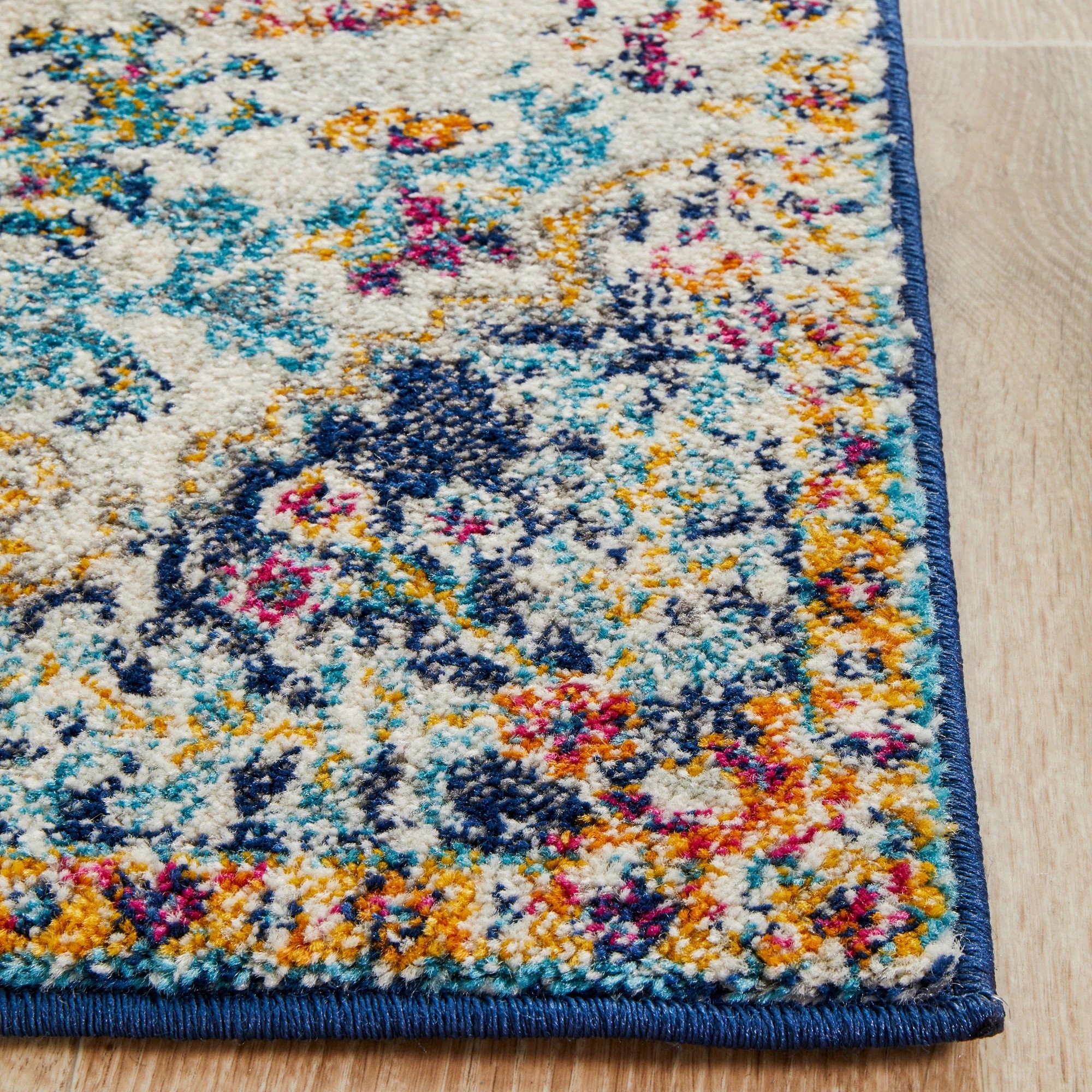 6 Common Ground Rugs Encore 254 500x80cm - Extra Large Runner Rug - White, 6 of 9