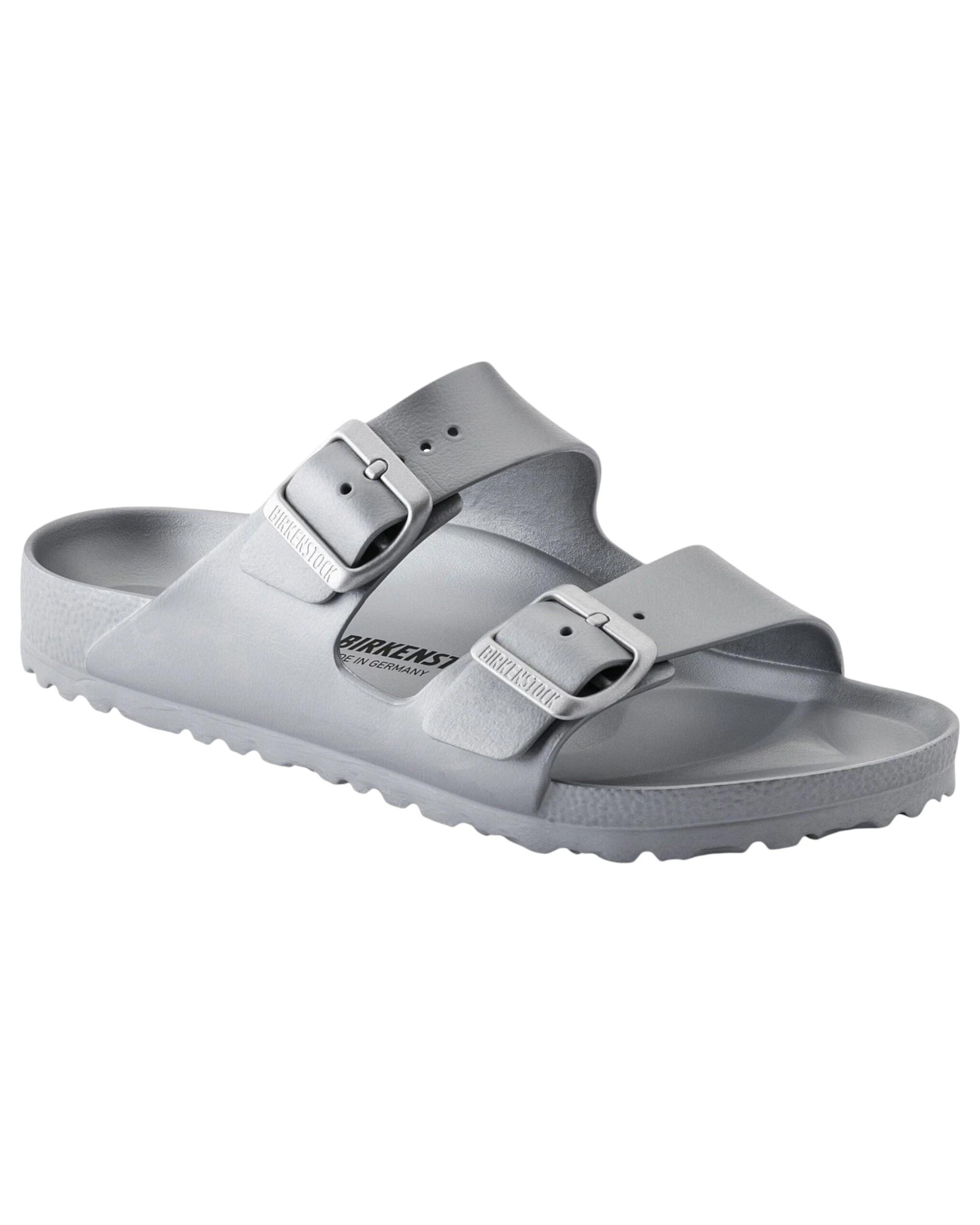 1 Birkenstock Mens Arizona EVA Regular Slip On Sandals METALLIC SILVER, 1 of 6