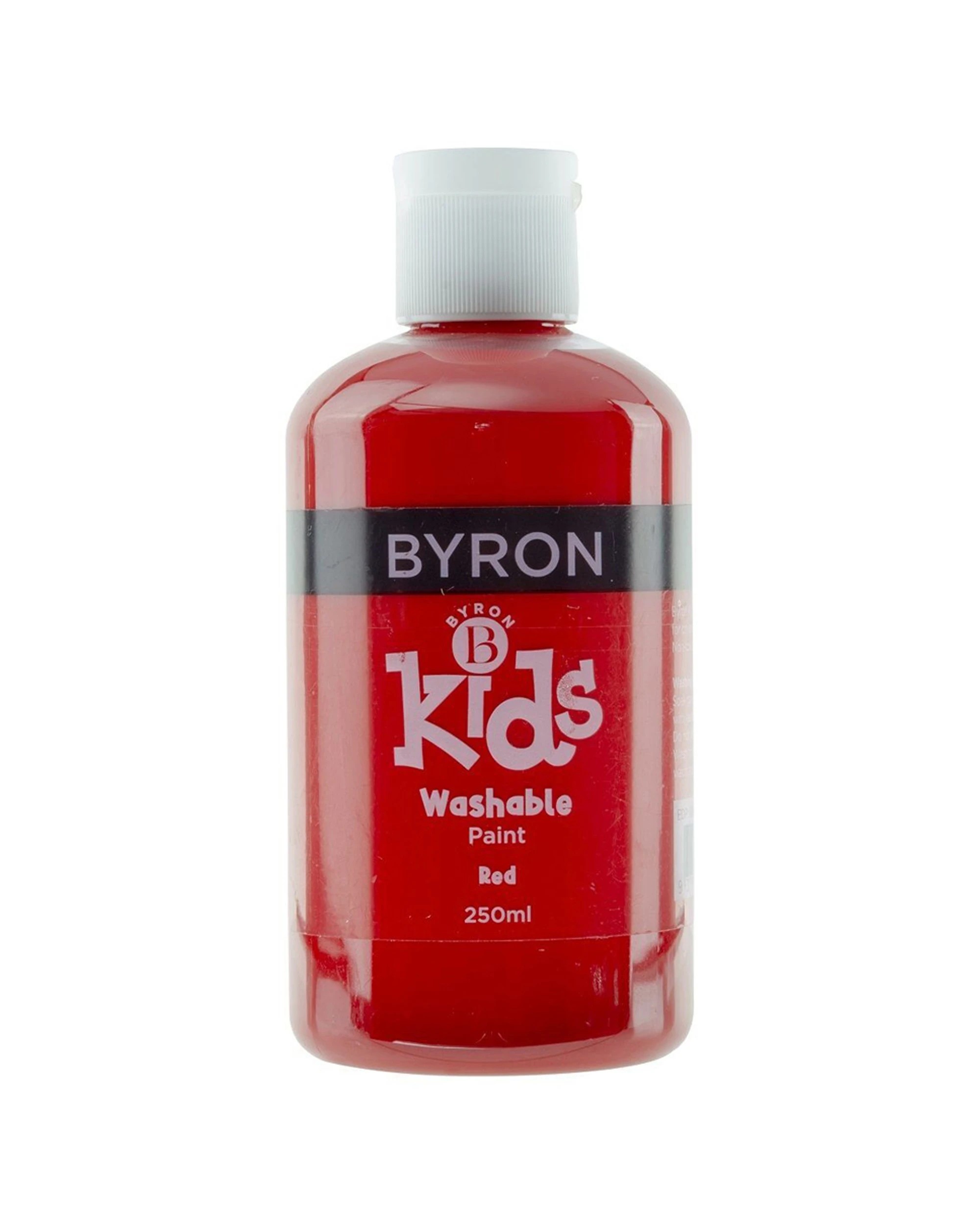 2 Jasart 6PK Byron Kids Washable Paint Tube 250ml 3y+ - Red, 2 of 2