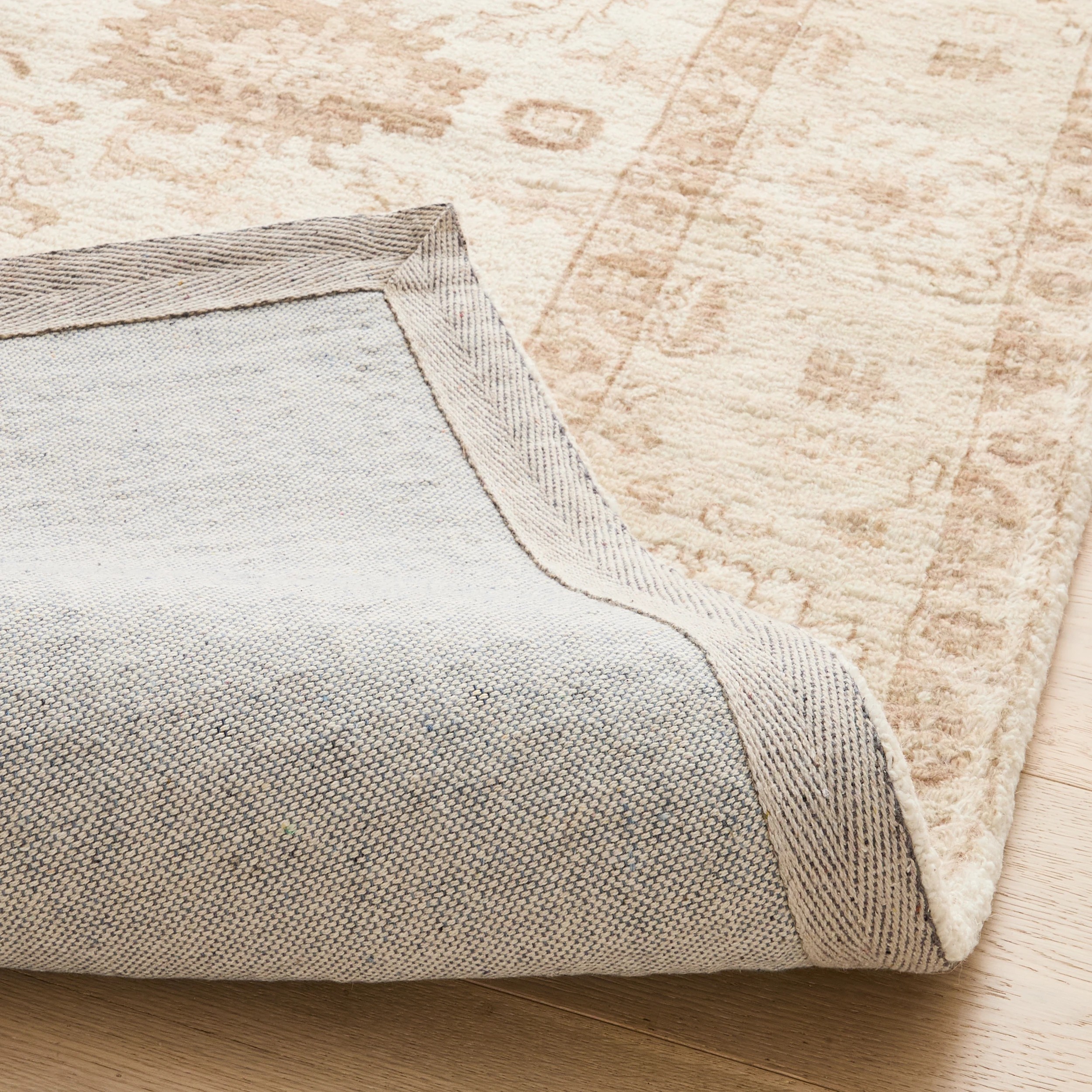3 Sana Wool Rich Rug - Beige, Large - 235cm x 160cm, 3 of 7