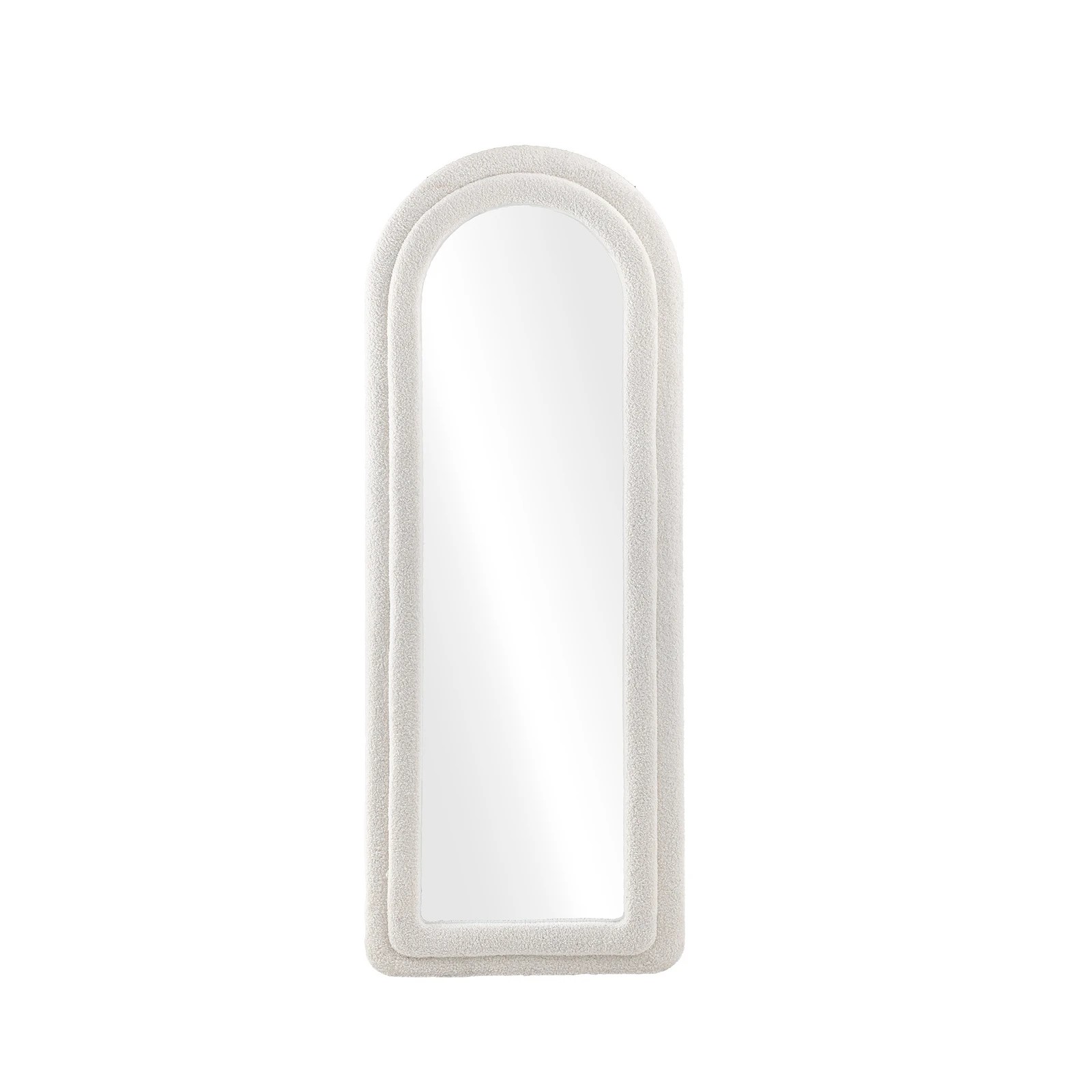 7 Oikiture 1.8M Full Length Mirror Boucle Frame Floor Mirrors Dressing Bedroom - White, 7 of 9