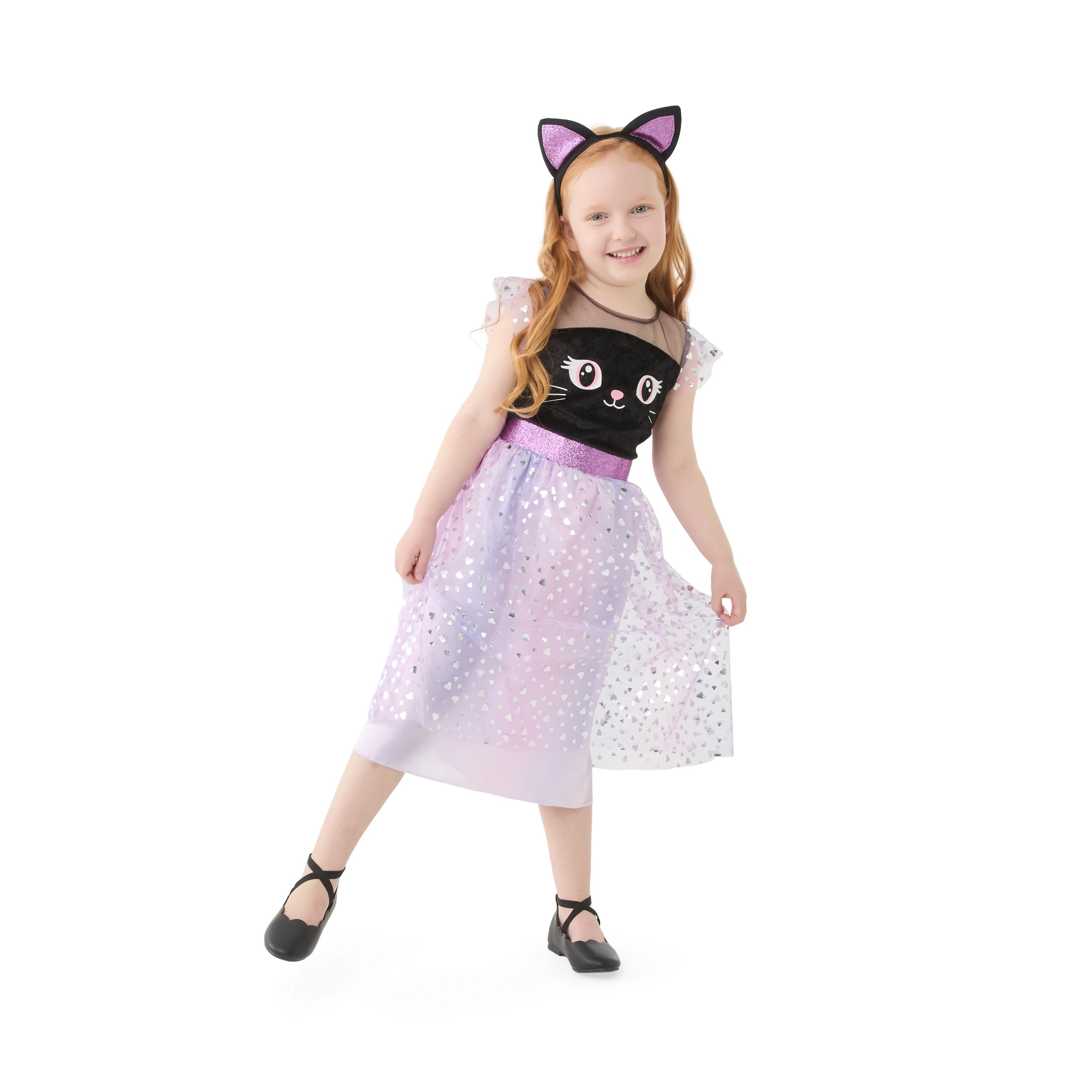 1 2 Piece Black Cat Costume - Ages 4-6, 1 of 8