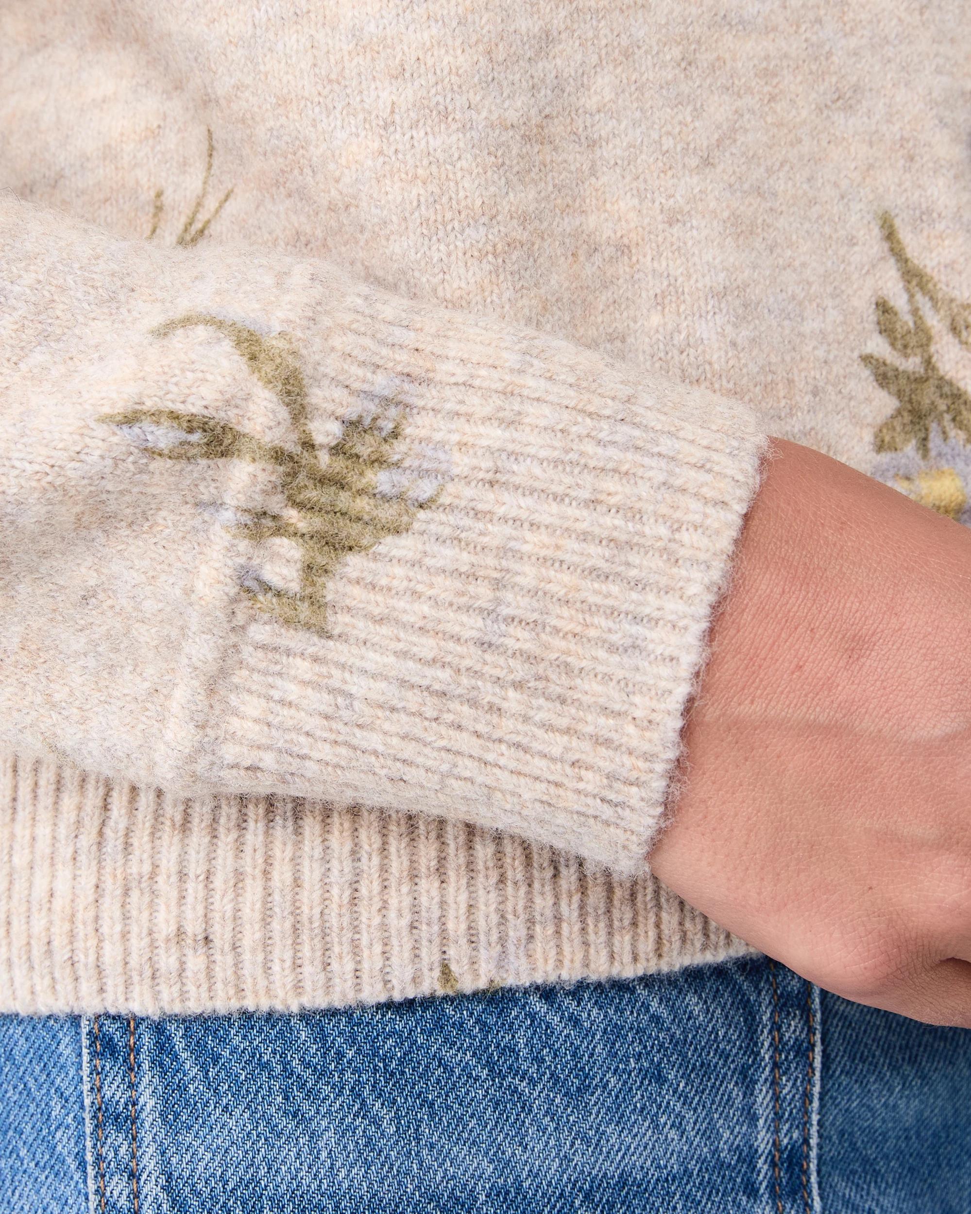 8 Floral Printed Cardigan Nt Bge, 8 of 8