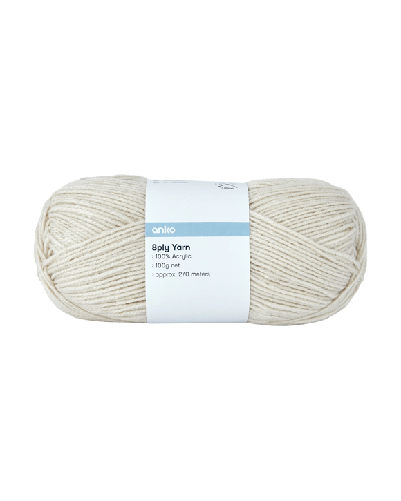 8 Ply Yarn - Parchment