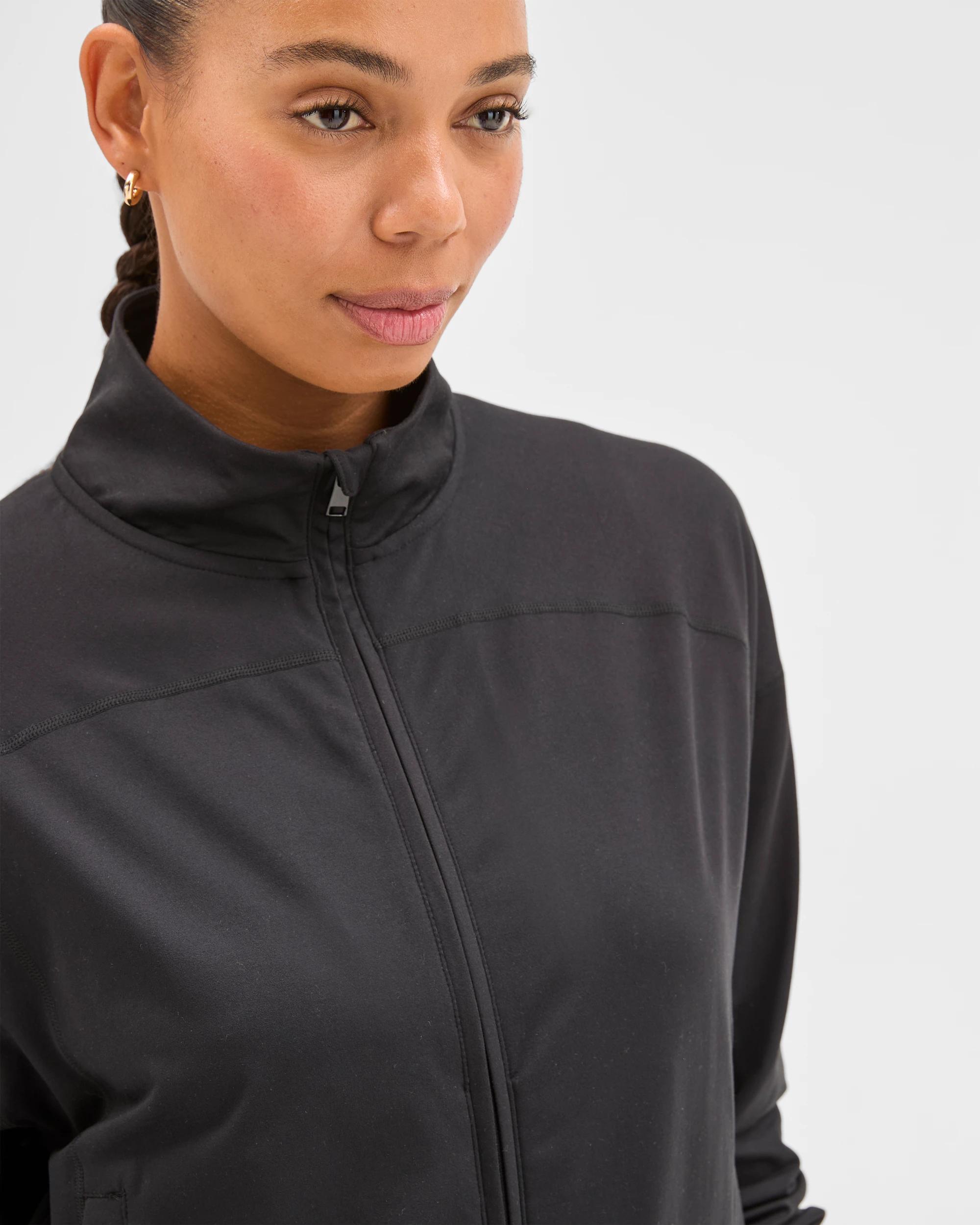 6 Target Active Active Studio Luxe Zip Through Jacket BLACK, 6 of 7