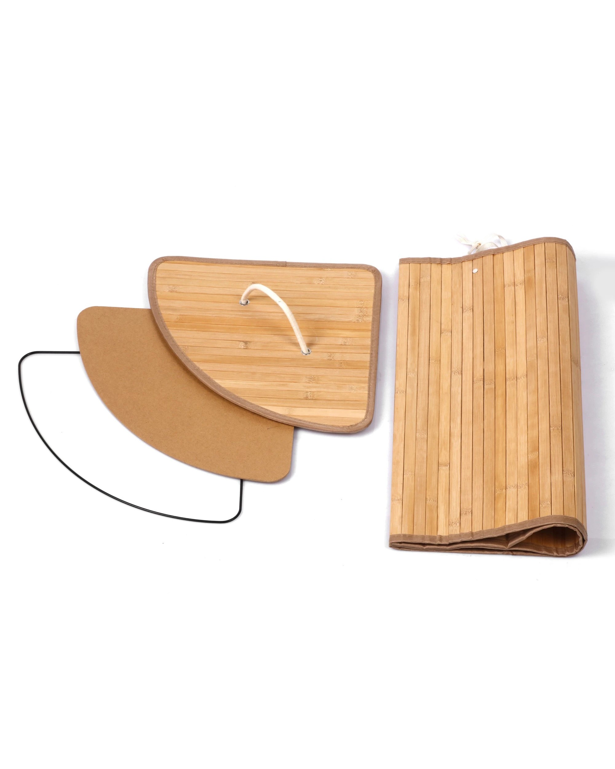 8 Sherwood Home Foldable Bamboo Corner Laundry Hamper - Natural, 8 of 8