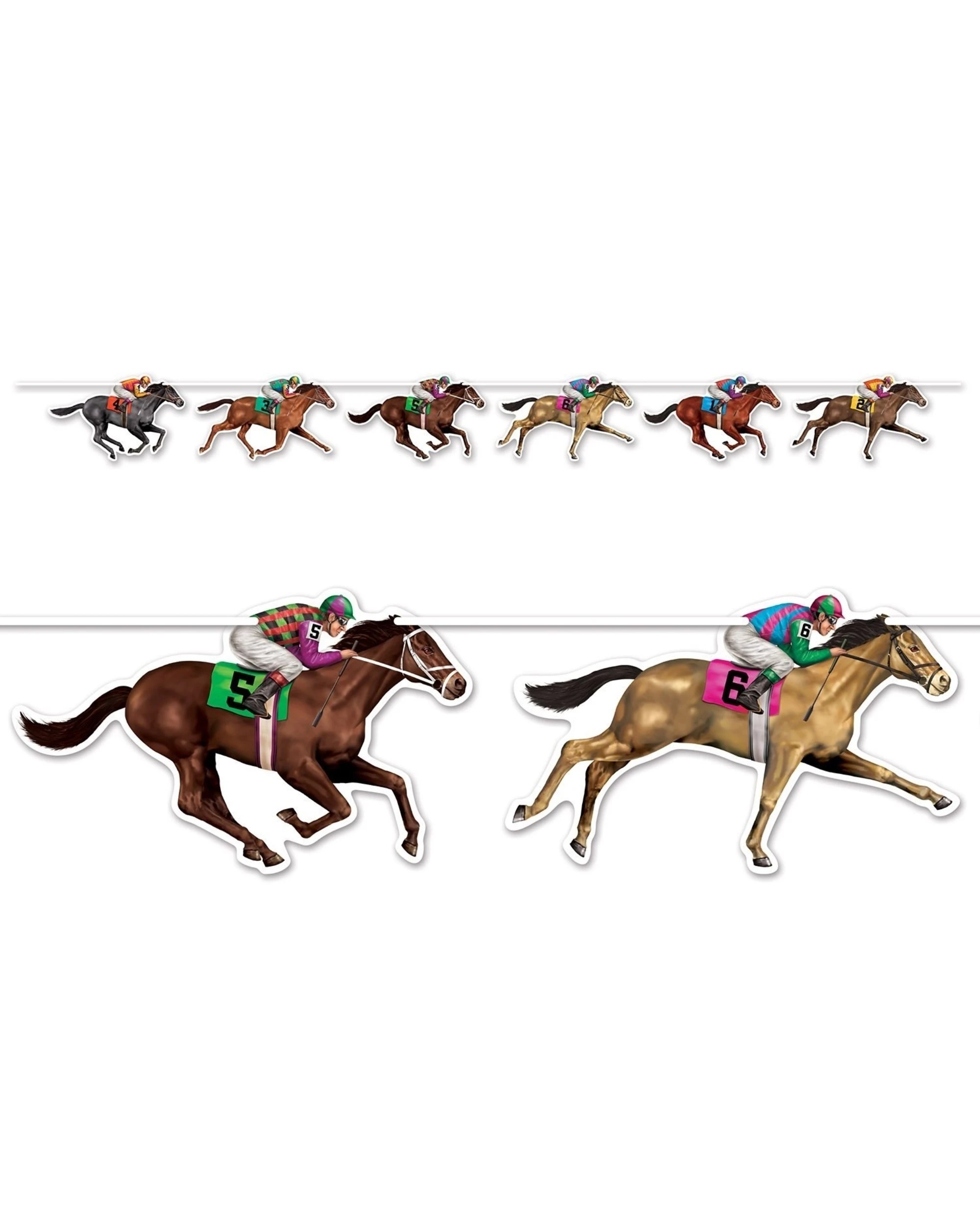 1 Beistle Horse Racing Garland Banner, 1 of 1