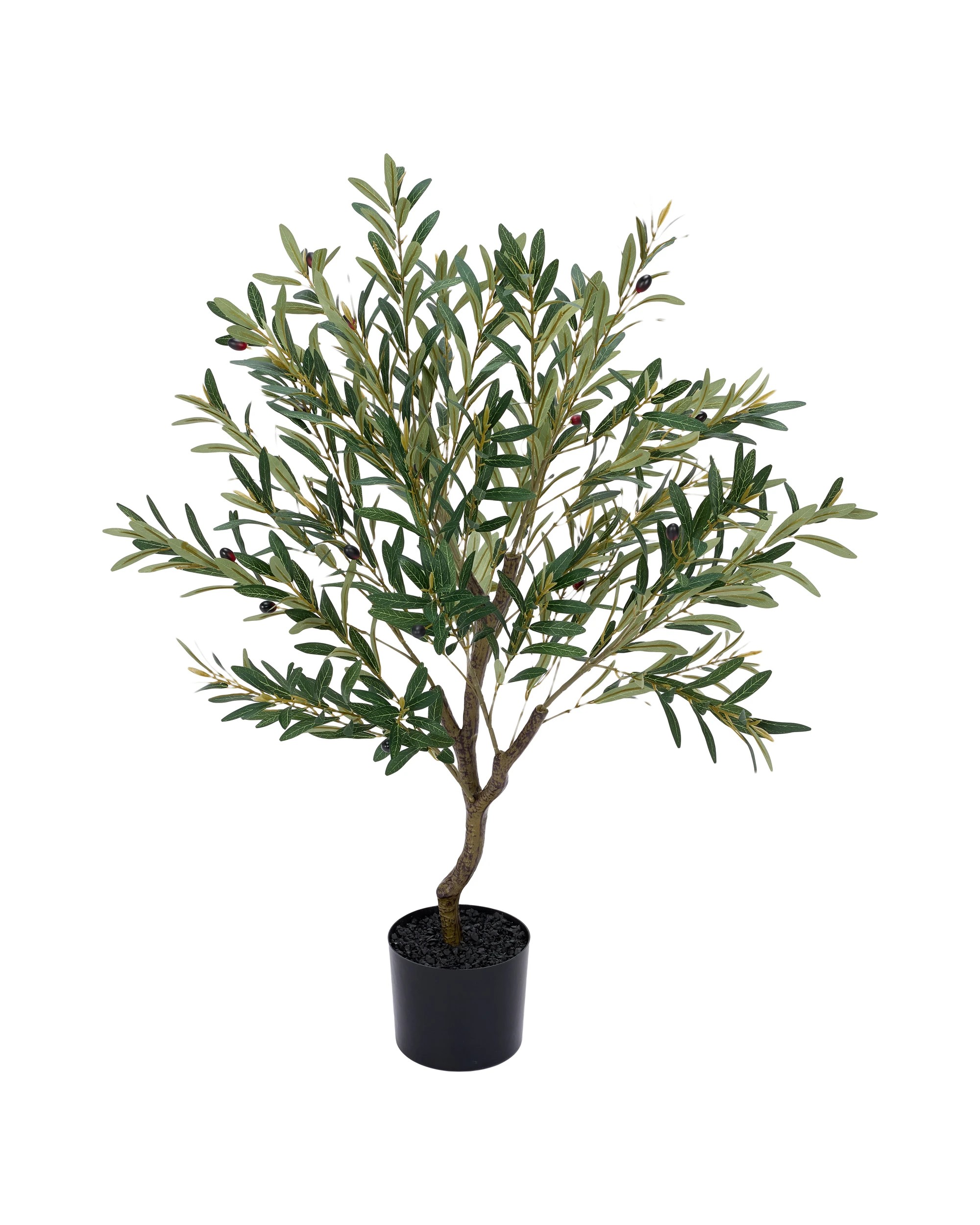 1 Artificial Olive Tree in Pot, 1 of 3