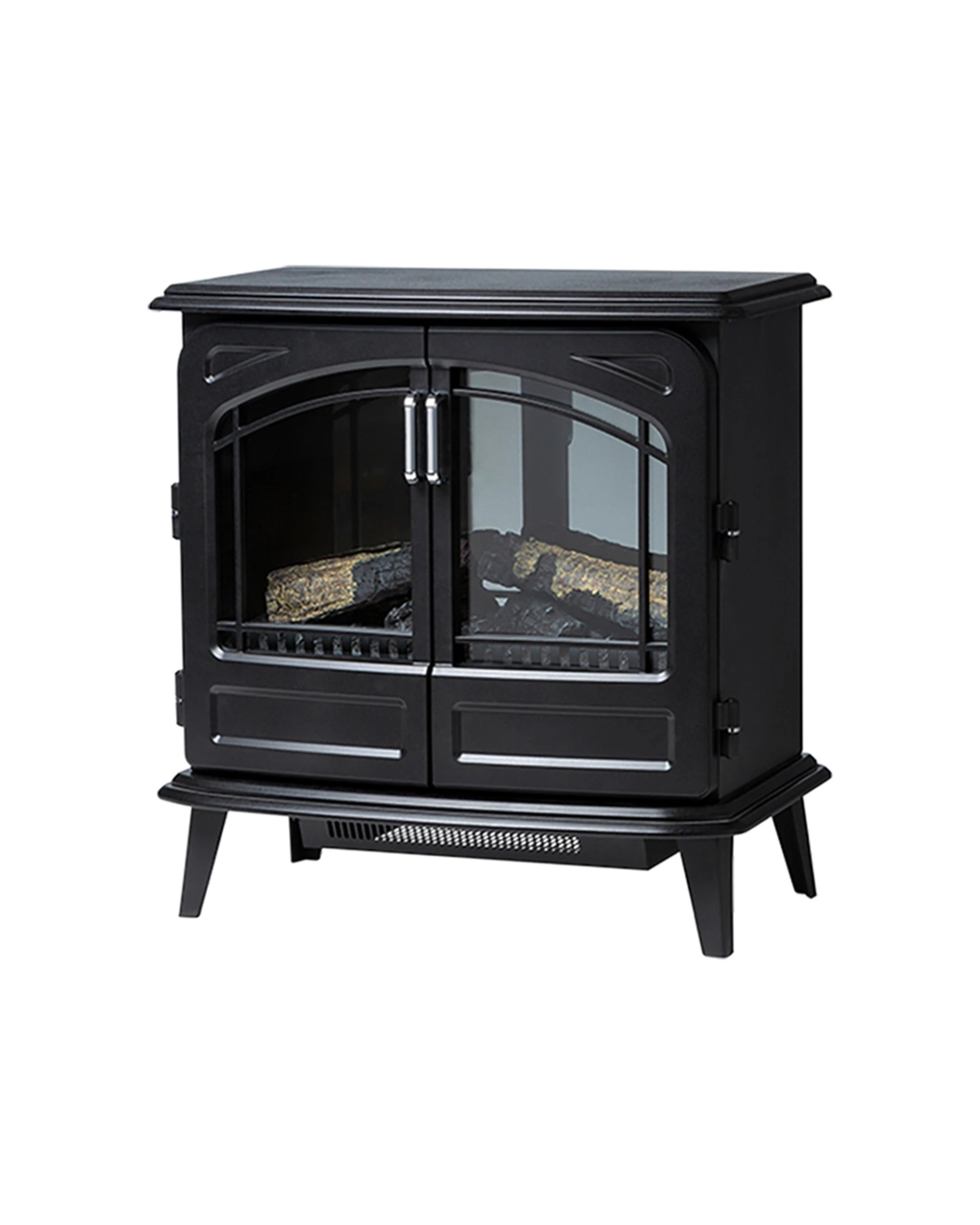 3 Dimplex 2000w 64cm Leckford Electric Stove Optiflame Portable Fireplace Heater
 - Black, 3 of 8